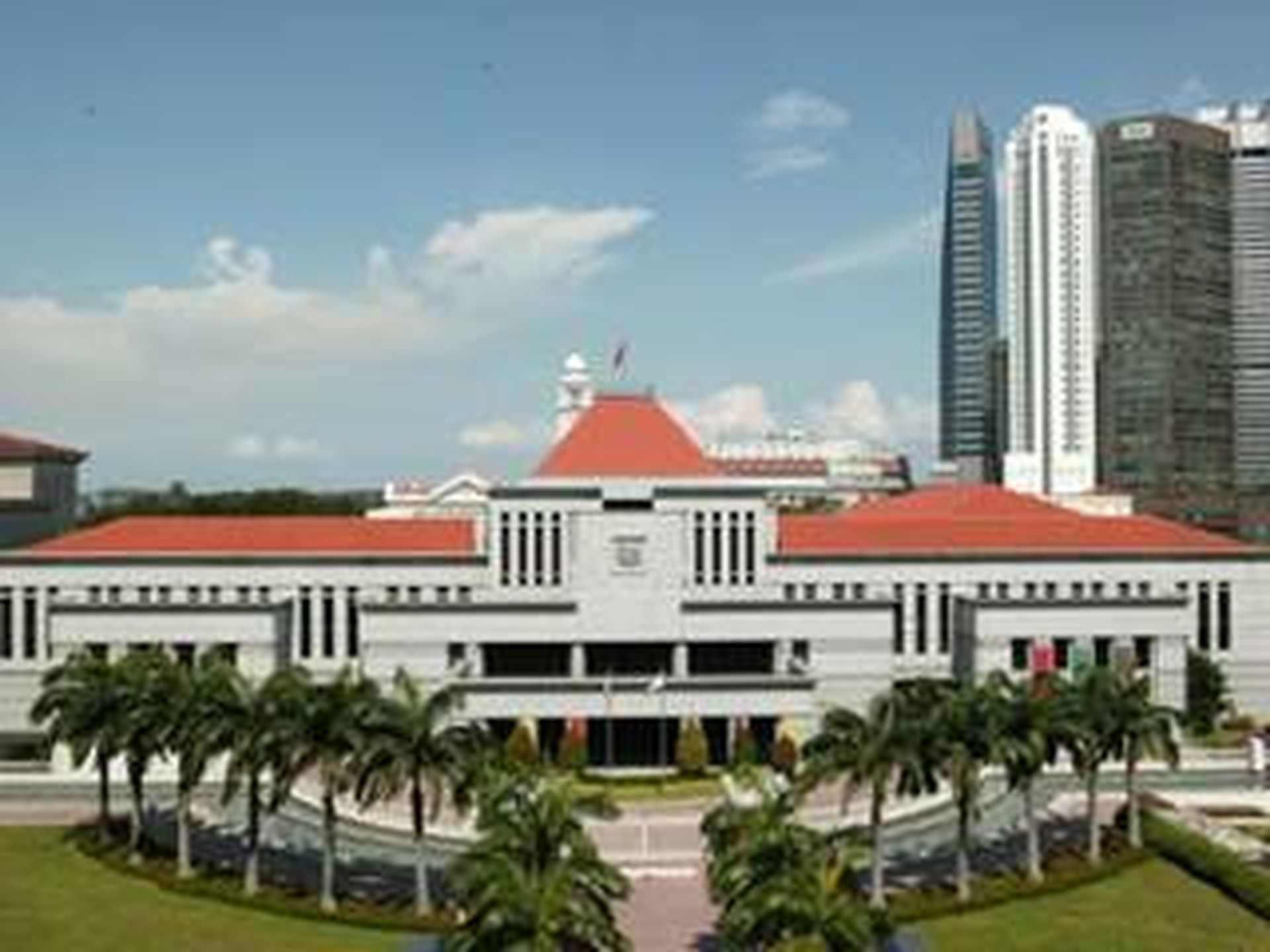 The Singaporean parliament building.