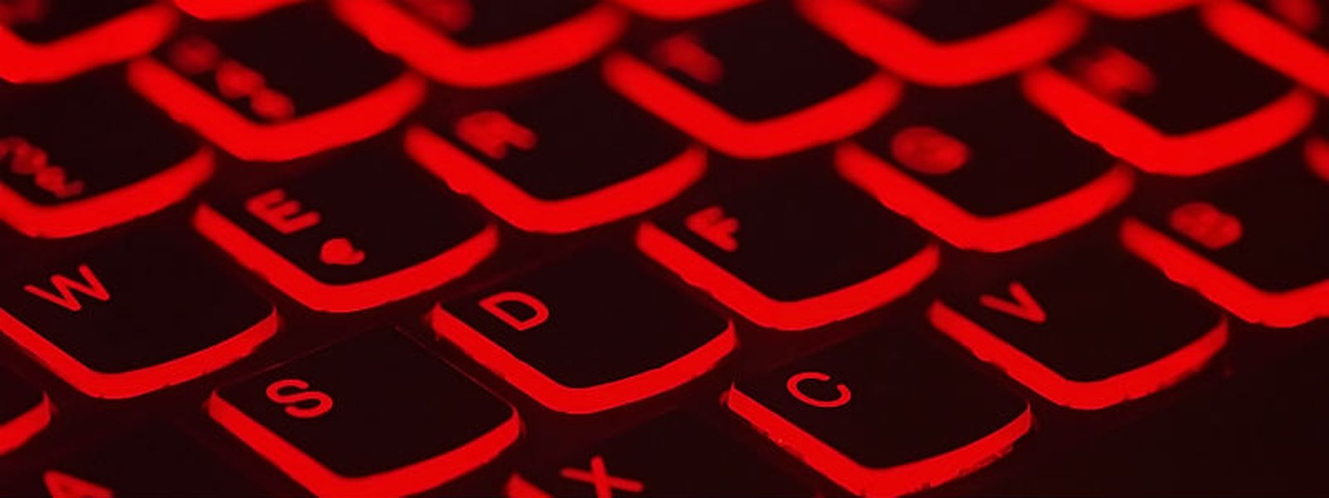 Red keyboard