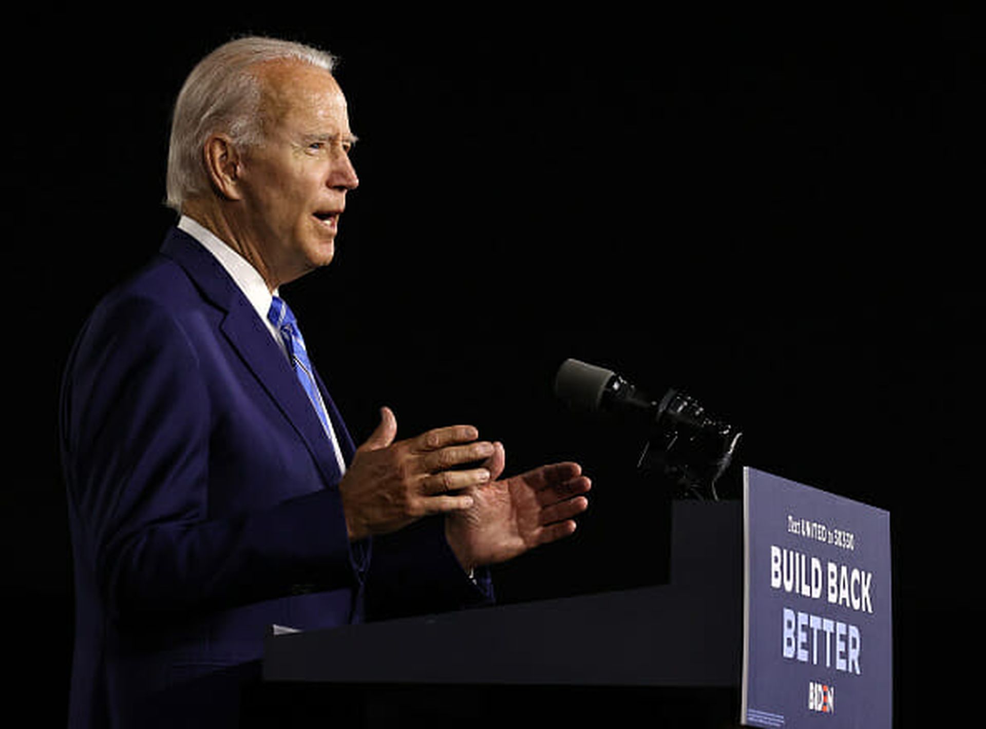 Source: Gettyimages Democratic presidential candidate Joe Biden vowed to come down hard on foreign hacking and influence in the 2020 election.