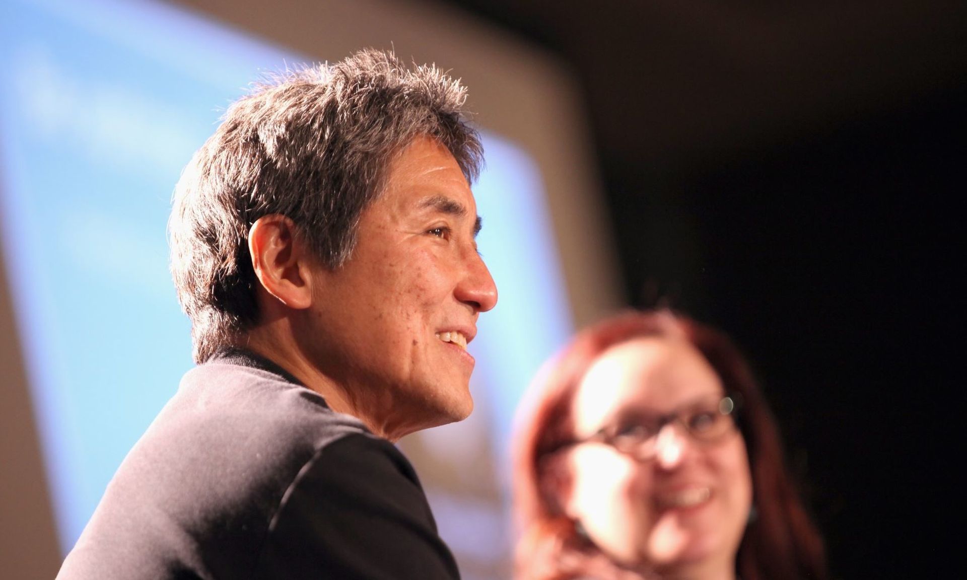 Guy Kawasaki, Chief Evangelist of Canva (L) and author Peg Fitzpatrick speak onstage during ‘The Art of Social Media’ during the 2015 SXSW Music, Film + Interactive Festival in Austin. Canva’s design platform was hijacked by hackers and used to craft phishing campaigns that looked more professional. (Photo by Richard Mcblane/Getty...