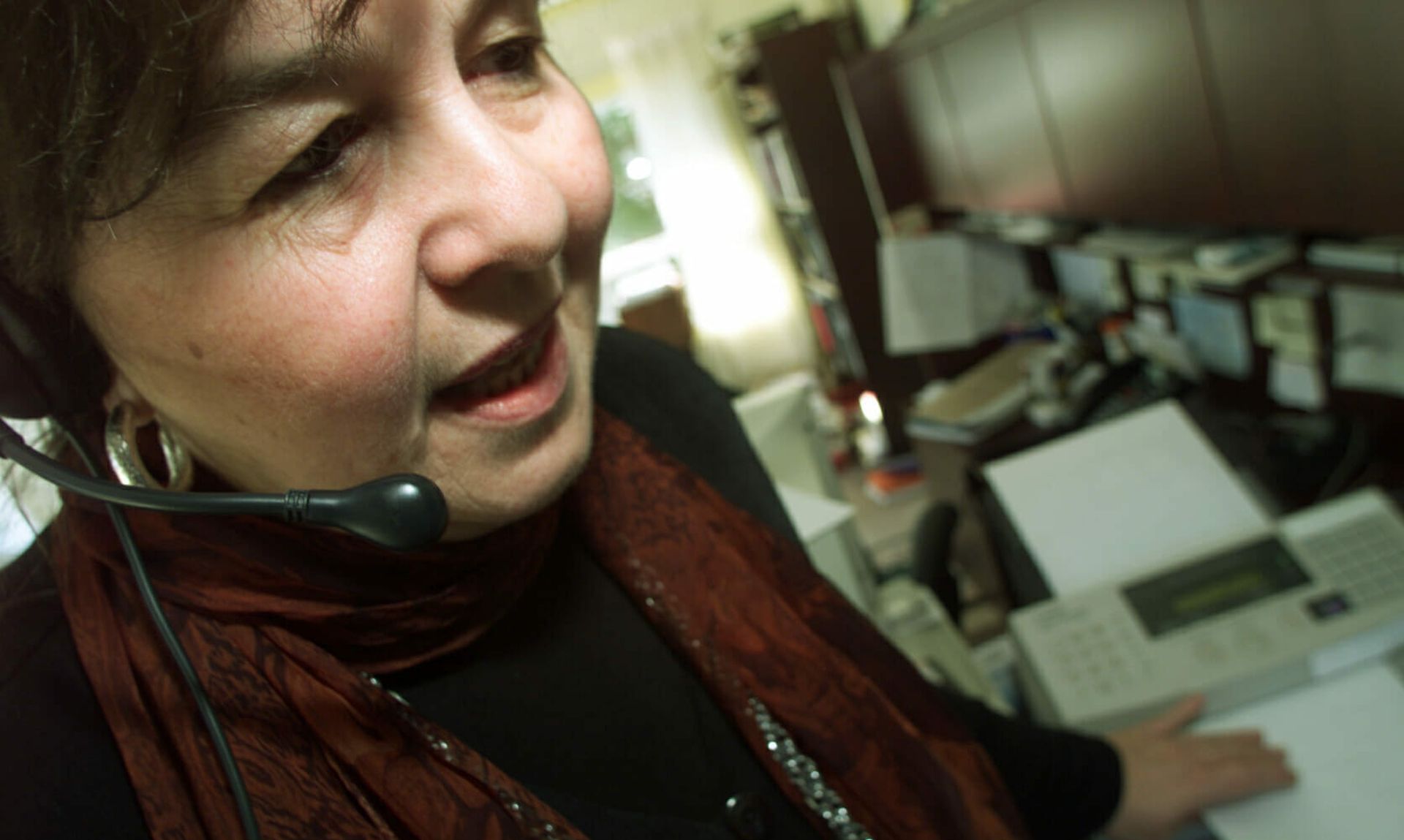 Donna Messer, who runs a company called ConnectUs, works the phones from her home. Vishing attackers are targeting employees working from home to get to corporate VPNs. (Steve Russell/Toronto Star via Getty Images)