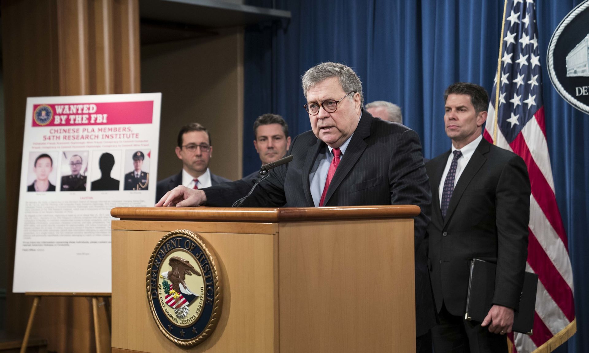 Attorney General William Barr at a press conference at the Department of Justice announced the indictment of four members of China’s military on charges of hacking into Equifax Inc. and stealing data from millions of Americans. Three years in, the Equifax breach has provided some important lessons for cybersecurity teams. (Photo by Sarah Silb...