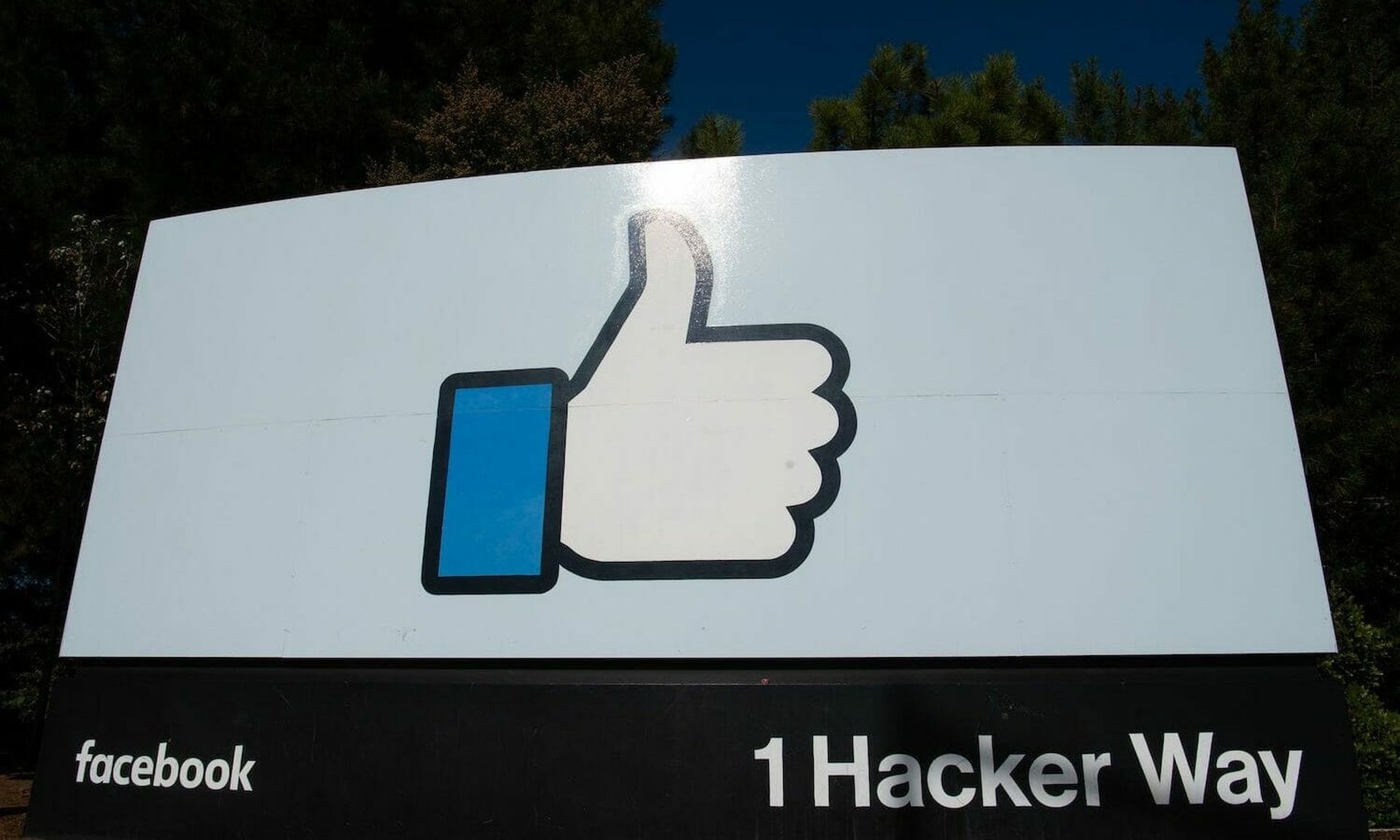 The Facebook “like” sign is seen at Facebook’s corporate headquarters campus in Menlo Park, California. Facebook released its first formal policy on how it will disclose bugs security researchers find in other companies’ products.(JOSH EDELSON/AFP via Getty Images)