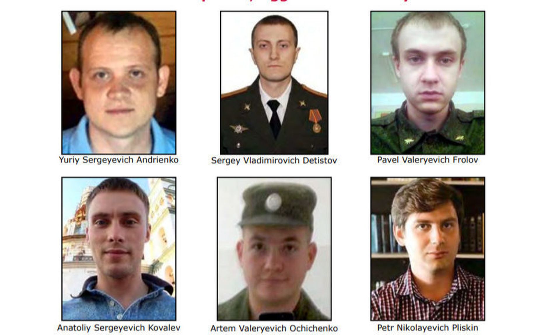 GRU indicted officers