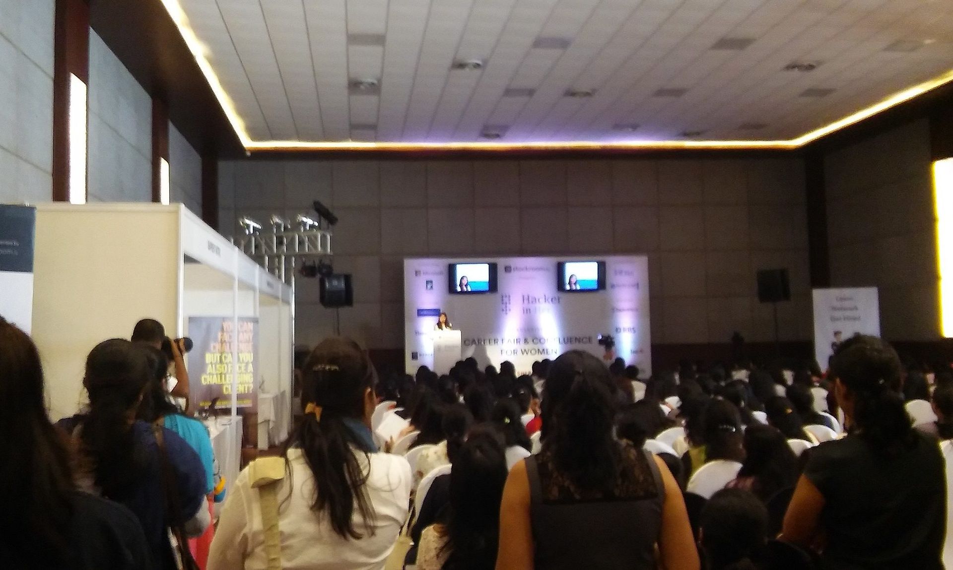 Here, women in tech attend a hacker career fair. (Gunjan Sondhi/(CC BY-SA 4.0)