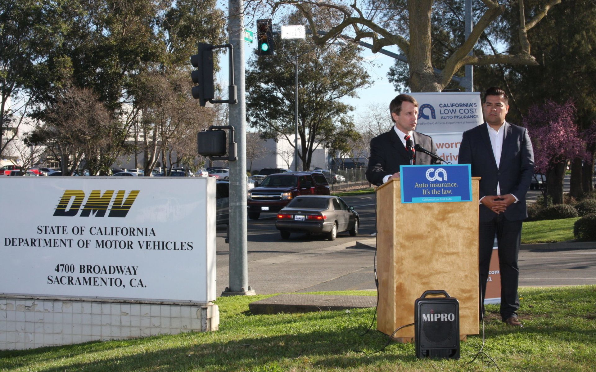 California DMV said no systems were compromised in an attack by the Cuba ransomware gang. “California Low Cost Auto press conference” by CA Dept of Insurance is licensed under CC BY-NC-ND 2.0