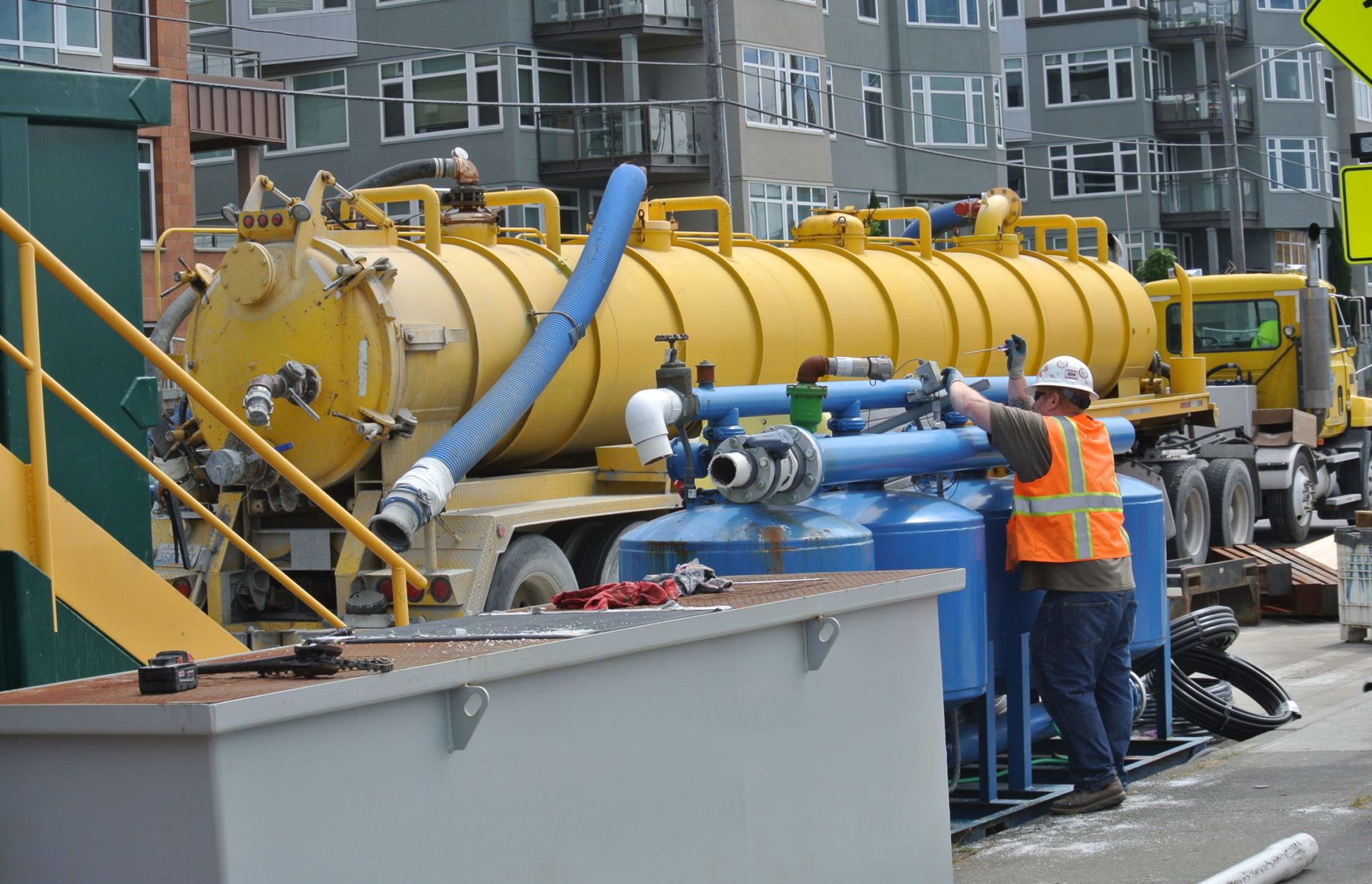 Water treatment plant Photo by Seattle Department of Transportation is licensed under CC BY-NC 2.0