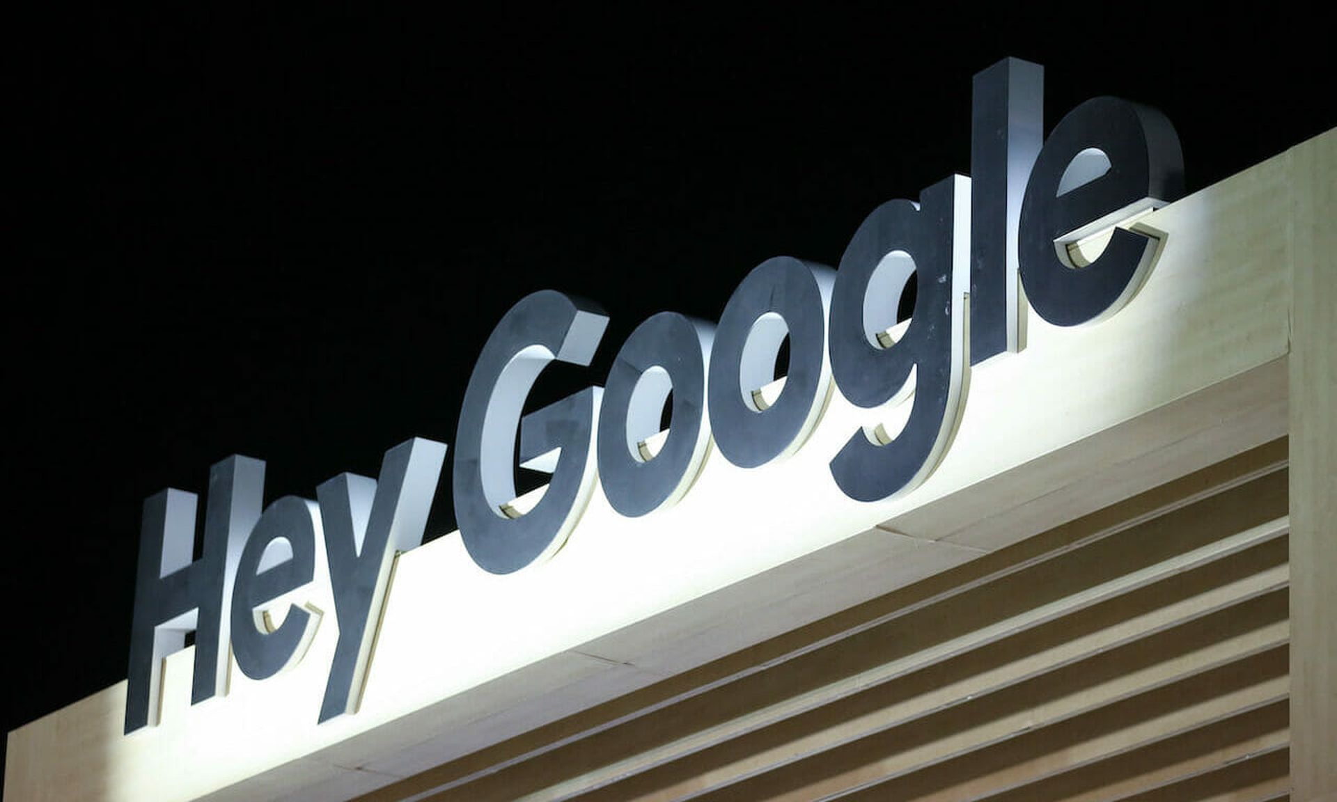 A sign is displayed at the Google outdoor booth during exhibitor setups for CES 2020 at the Las Vegas Convention Center in Las Vegas, Nevada. Google announced that Chrome will default to HTTPS starting in April. (Photo by Mario Tama/Getty Images)