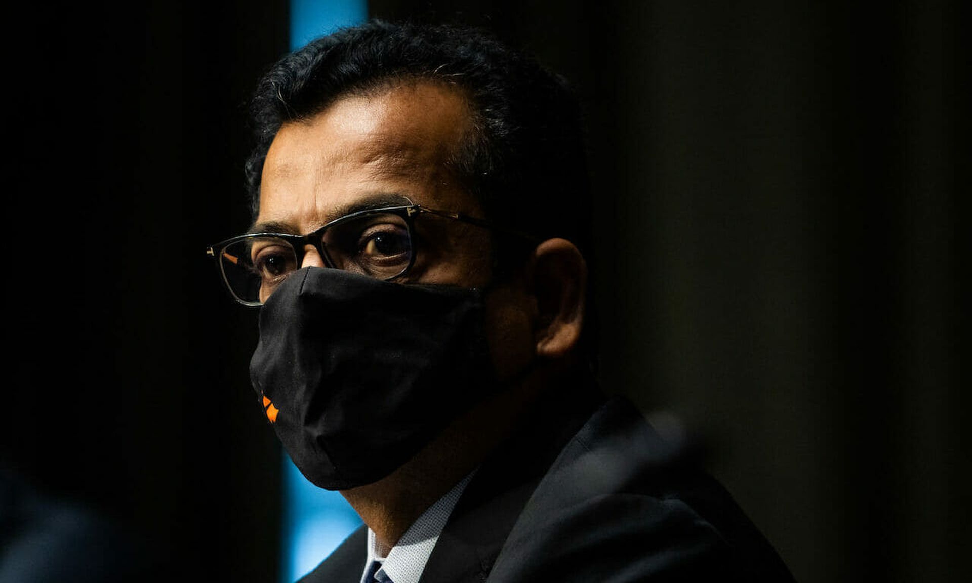 SolarWinds CEO Sudhakar Ramakrishna attends a Senate Intelligence Committee hearing on Capitol Hill on February 23, 2021 in Washington, DC. (Photo by Demetrius Freeman-Pool/Getty Images)