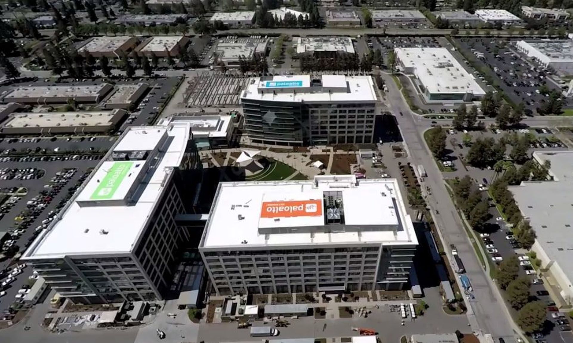 Aerial view of Palo Alto&#8217;s Santa Clara campus. (Palo Alto)