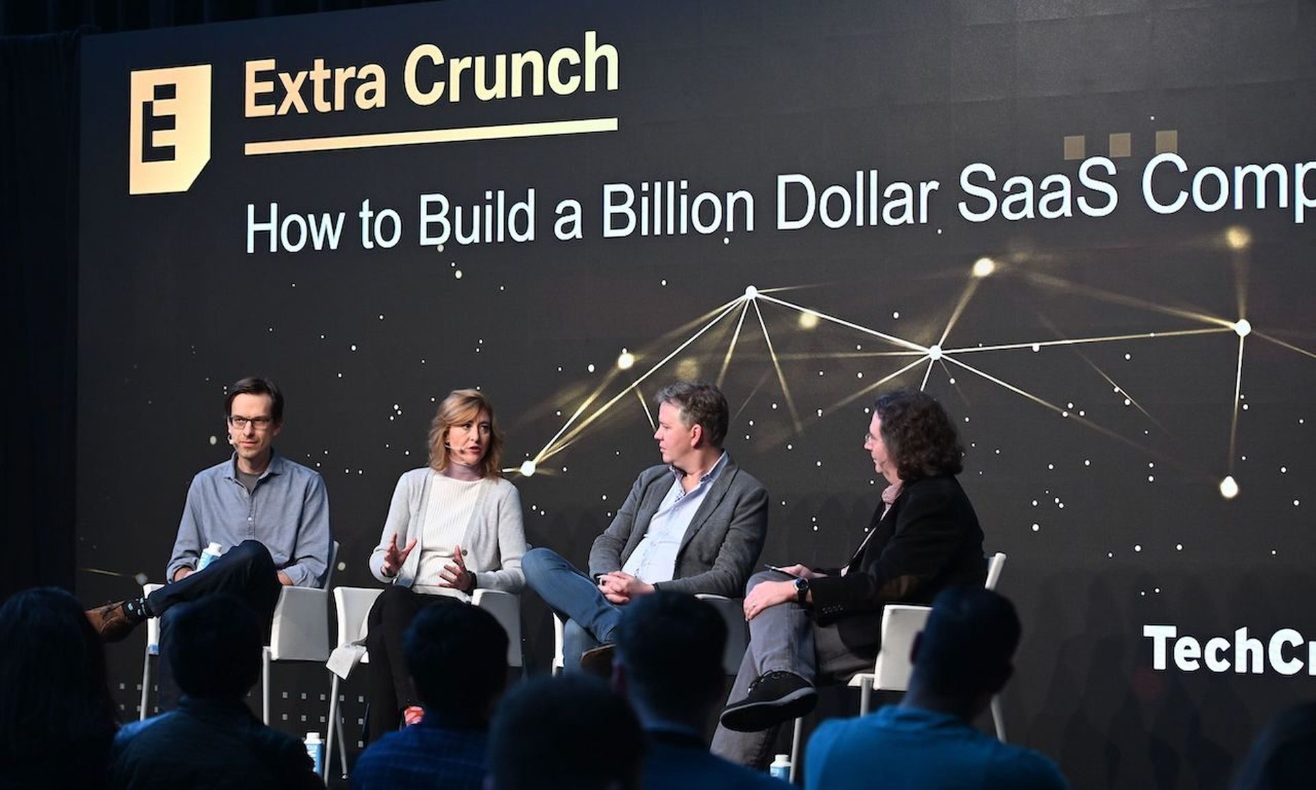 Co-founder and CEO at Cloudflare Matthew Prince shares the stage with venture capital leaders at TechCrunch Disrupt Berlin 2019. Cloud is among the factors influencing massive investments in the cybersecurity space during 2020. (Photo by Noam Galai/Getty Images for TechCrunch)