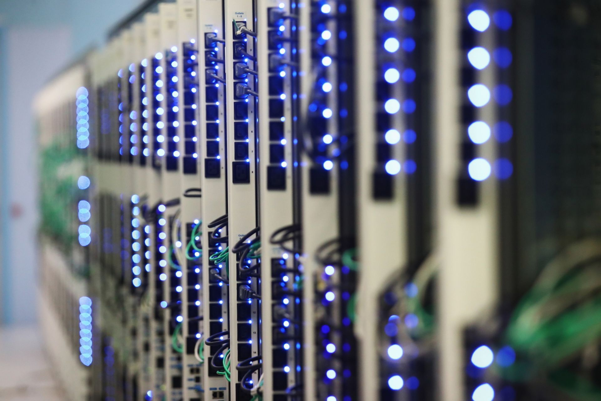 A data center and server farm is seen April 19, 2017.  (Dean Mouhtaropoulos/Getty Images)