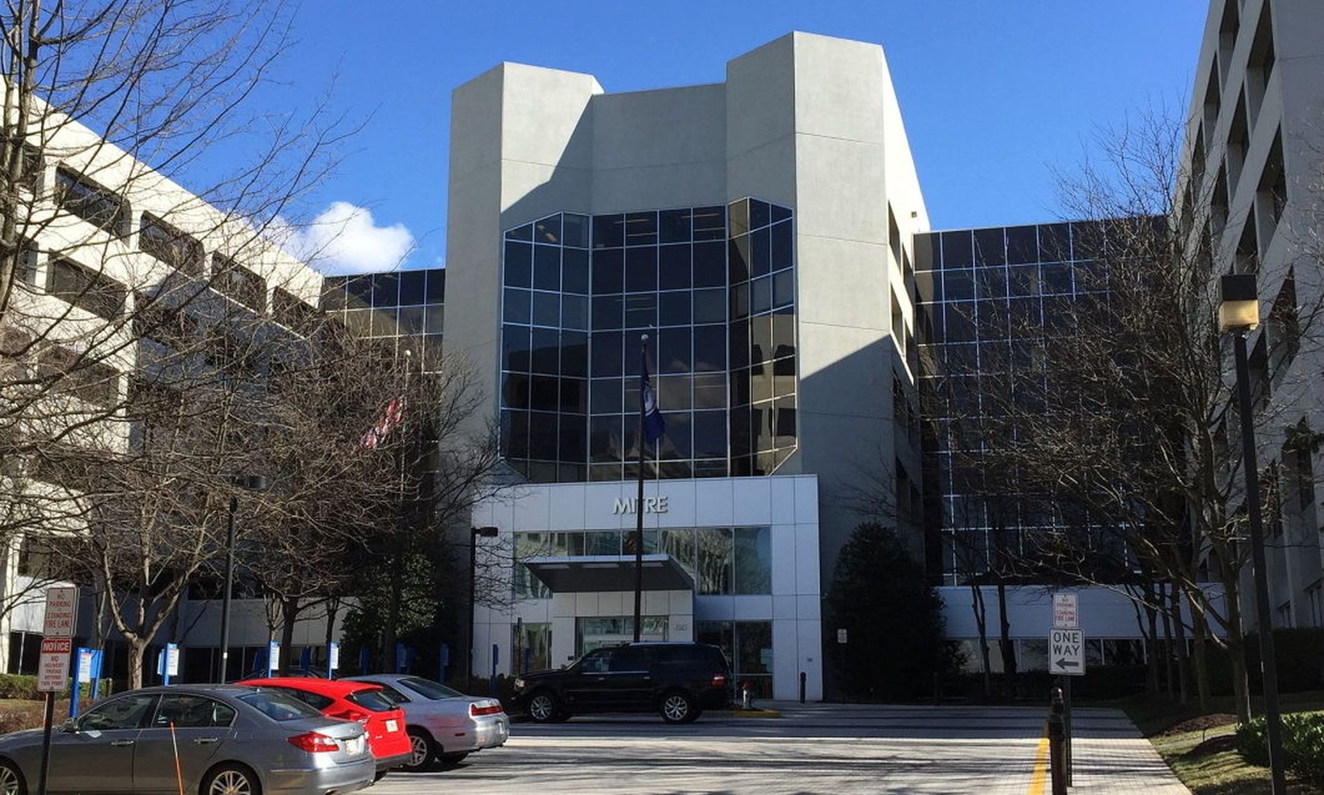 The Mitre building is seen in McLean, Va., in 2017. (Antony-22, CC BY-SA 4.0 , via Wikimedia Commons)