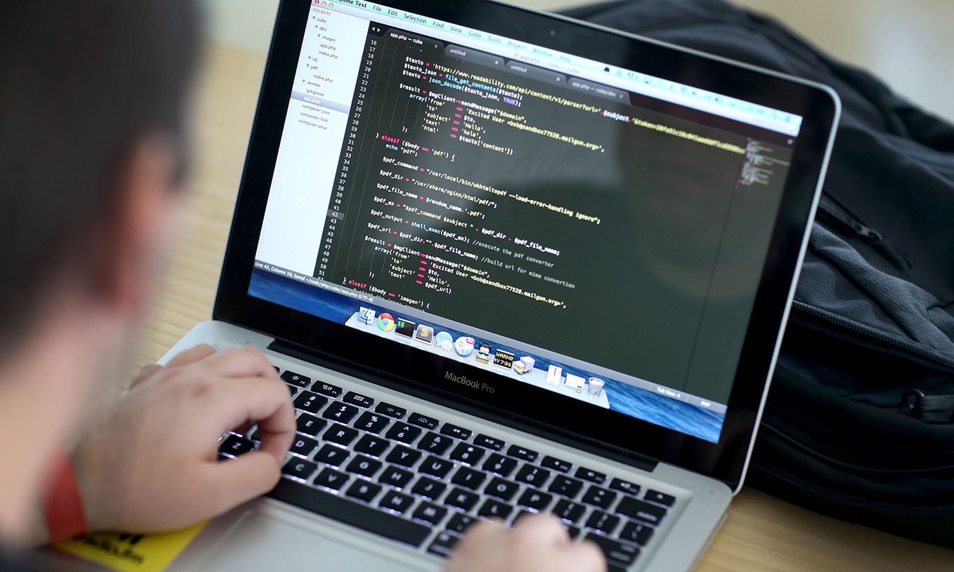 A computer screen is filled with code during a hackathon event on Feb. 1, 2014, in Miami. (Joe Raedle/Getty Images)