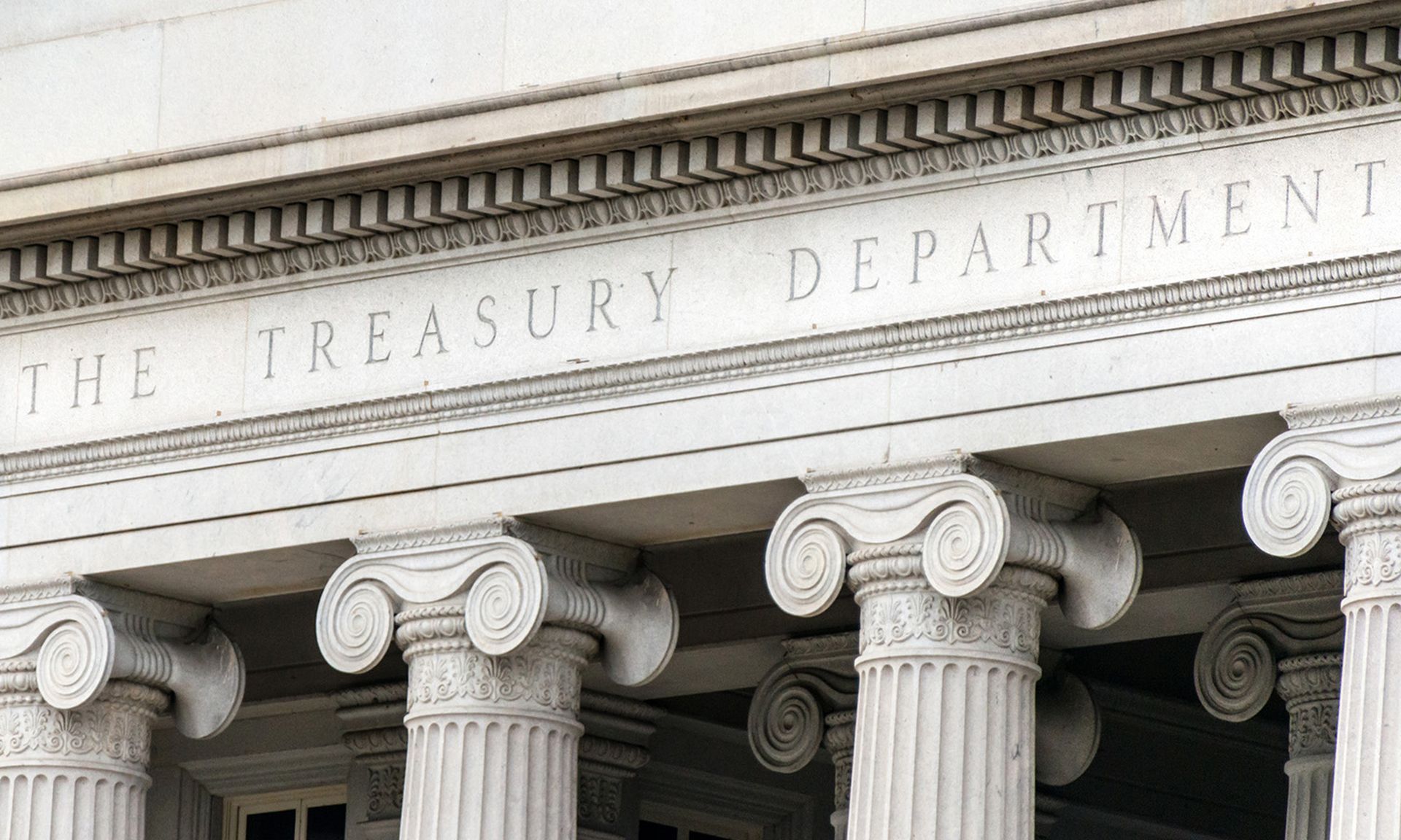 The U.S. Treasury Department building is pictured in Washington. (Getty Images)