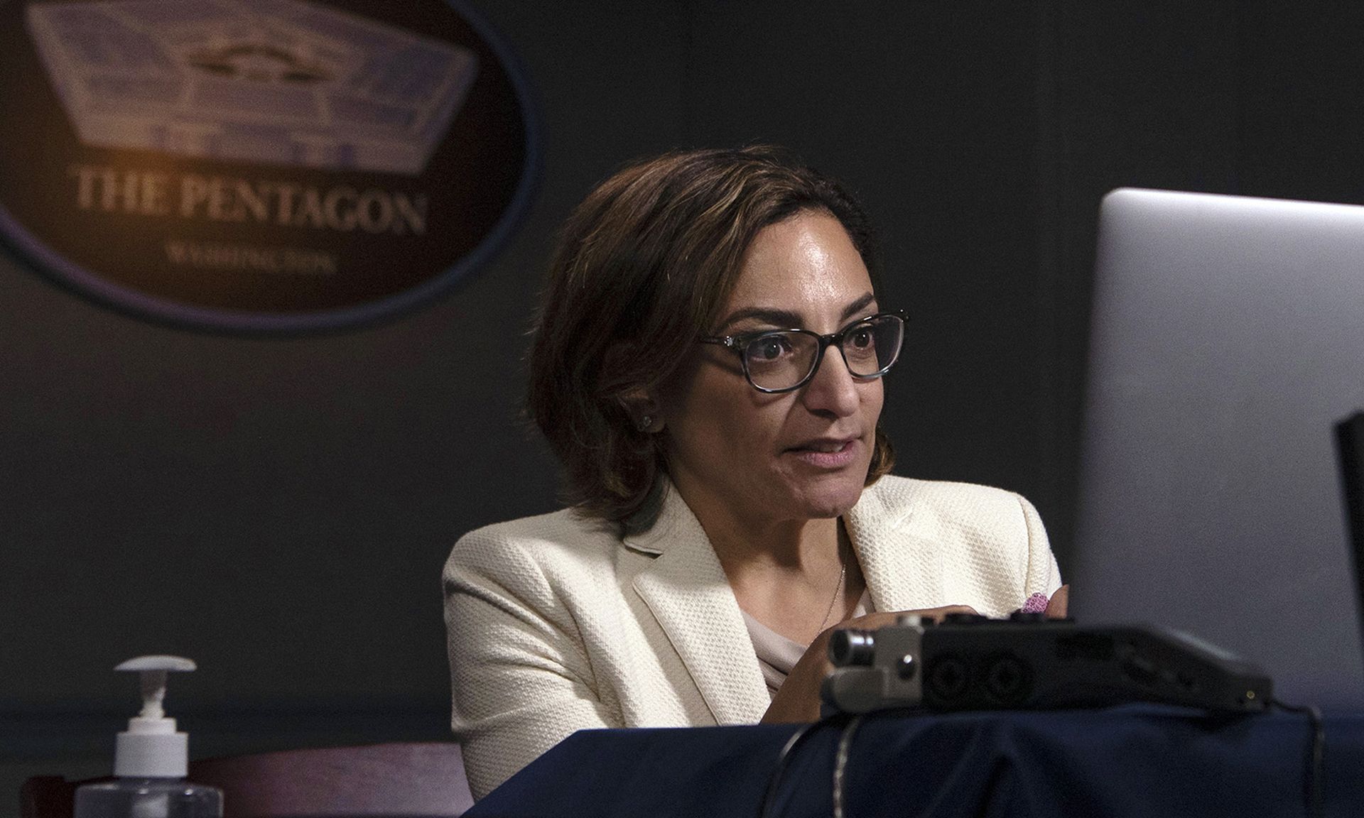 Katie Arrington has resigned her post at DOD and sources say she is telling colleagues that she intends to challenge Rep. Nancy Mace, R-SC, in a South Carolina Republican primary this year. (Air Force Staff Sgt. Brittany A. Chase/DoD)