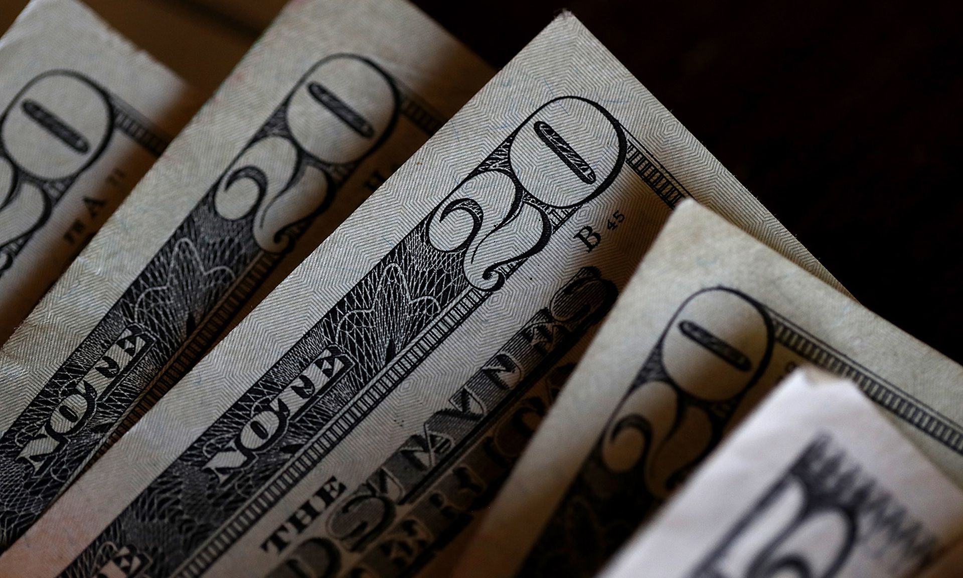 Cash is displayed on Aug. 29, 2017, in San Anselmo, Calif. (Photo Illustration by Justin Sullivan/Getty Images)