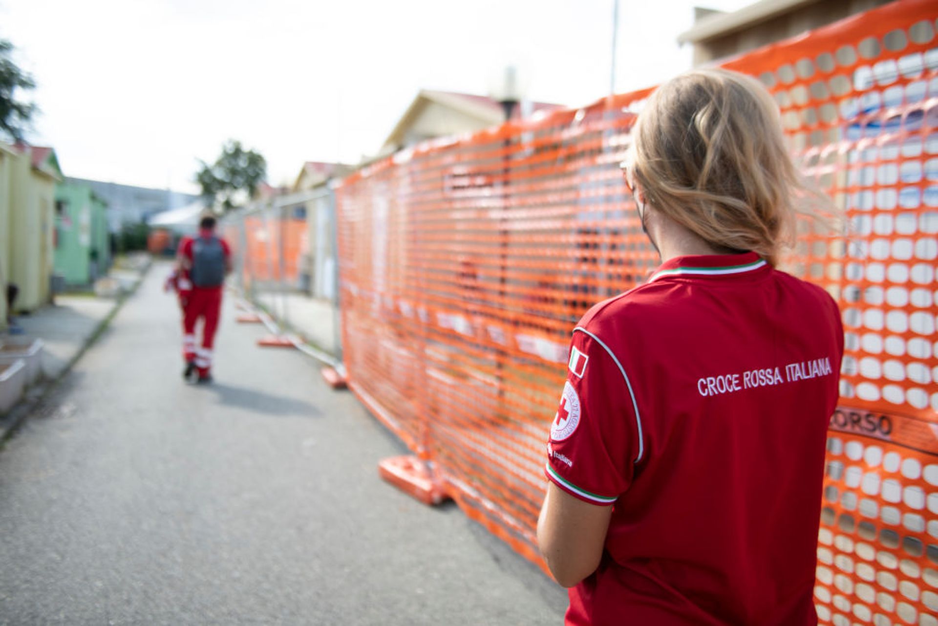 The Red Cross said hackers gained access to its network via an unpatched Zoho vulnerability. Pictured: Members of the Italian Red Cross work at a refugee center for displaced persons from Afghanistan on Aug. 31, 2021 ,in Settimo Torinese, near Turin, Italy. (Photo by Stefano S. Guidi/Getty Images)