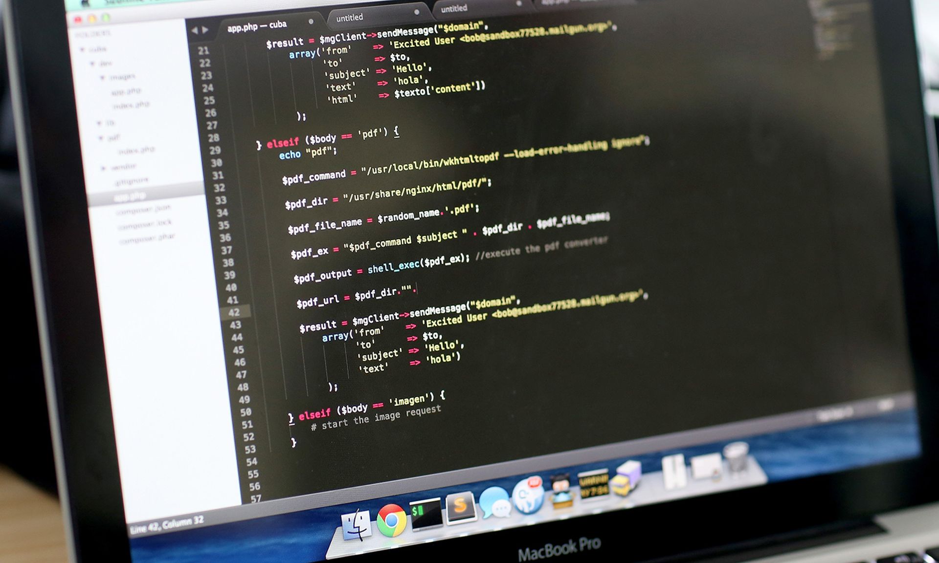 A computer screen is filled with code during a hackathon event on Feb. 1, 2014, in Miami. (Photo by Joe Raedle/Getty Images)