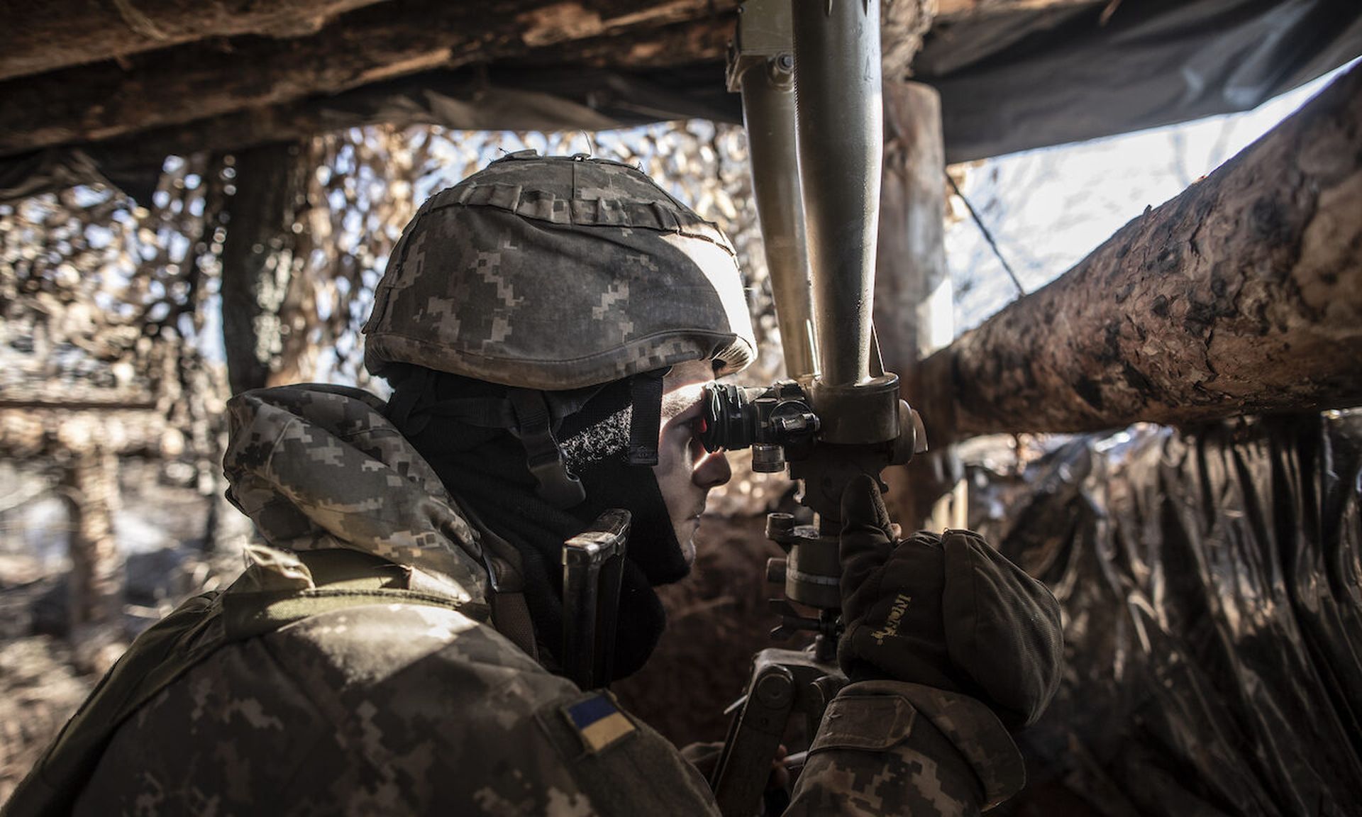 Serviceman from Ukraine watches DPR rebel positions from a trench at the contact line near the village of Svitlodarsk, in Donestsk region on February 14, 2022. Today’s columnist, Sam Curry of Cybereason, says that CISOs need to use the Ukrainian crisis as an opportunity to show top management that they are businesspeople capable of having a mature ...