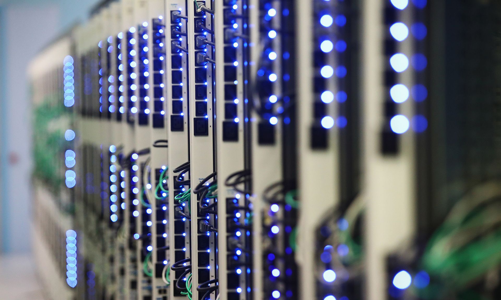 A view in the CERN data center and server farm on April 19, 2017, in Meyrin, Switzerland. (Photo by Dean Mouhtaropoulos/Getty Images)