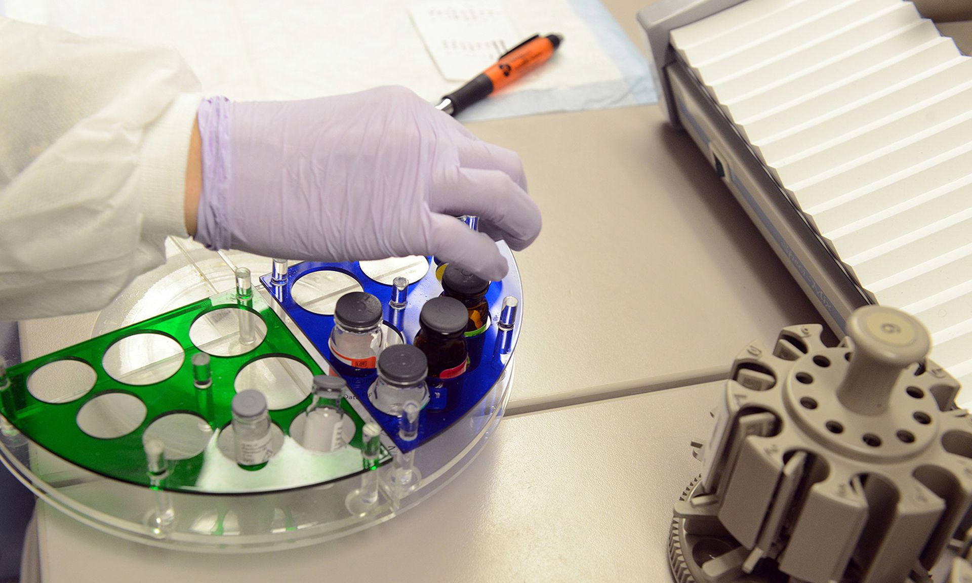 Information of 2 million patients was stolen after a breach of Shields Health Care Group. Pictured: A medical laboratory technician checks samples from medical laboratory machinery. (Tommie Horton/Air Force)