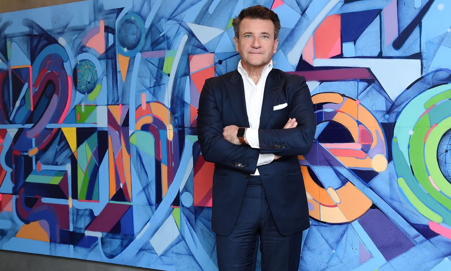 TV personality Robert Herjavec from &#8220;Shark Tank&#8221; visits LinkedIn in 2016 in New York City.  Herjavec spoke to SC Media&#8217;s Jill Aitoro during InfoSec World 2022. (Photo by Ilya S. Savenok/Getty Images)