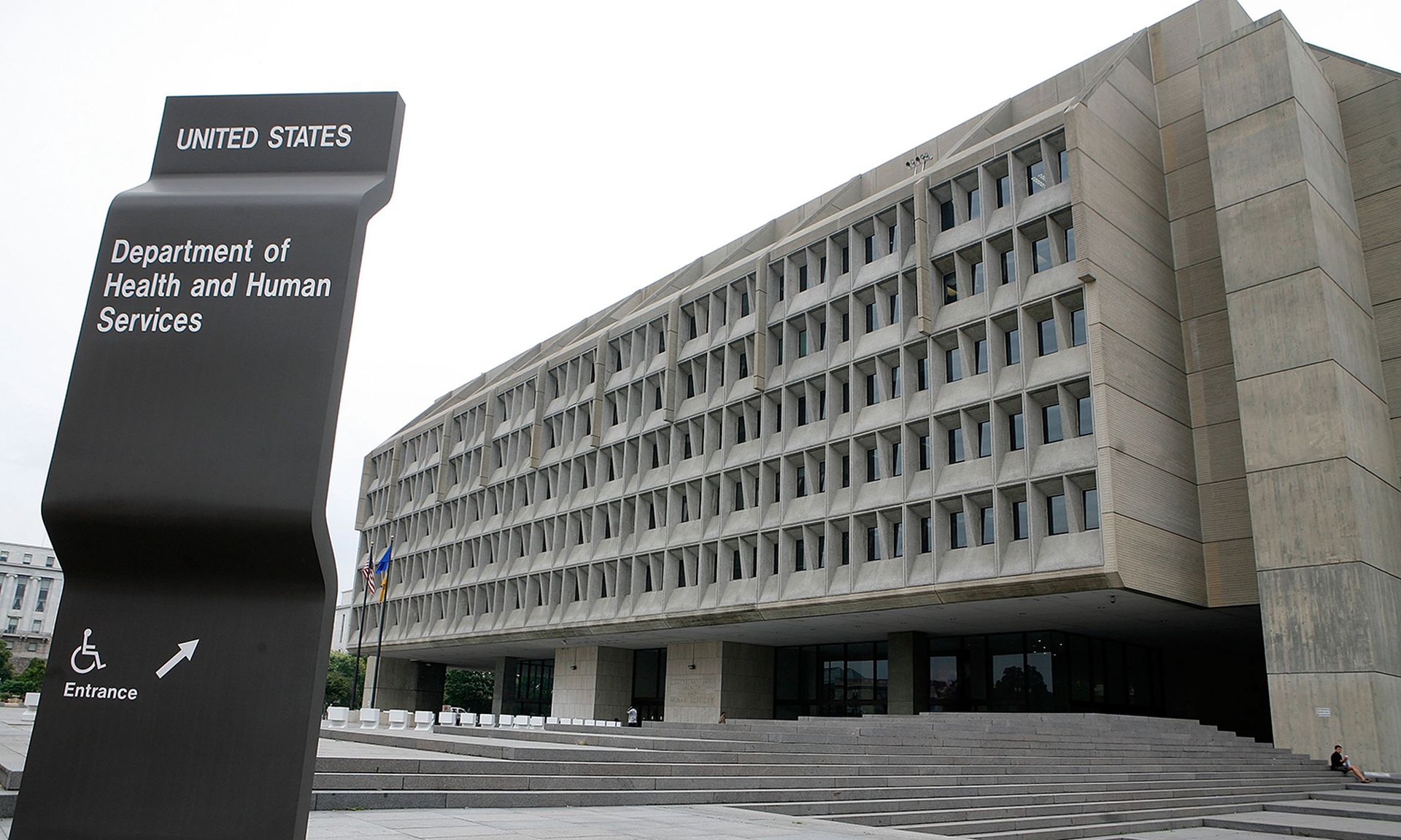 The exterior of the U.S. Department of Health and Human Services in Washington.
