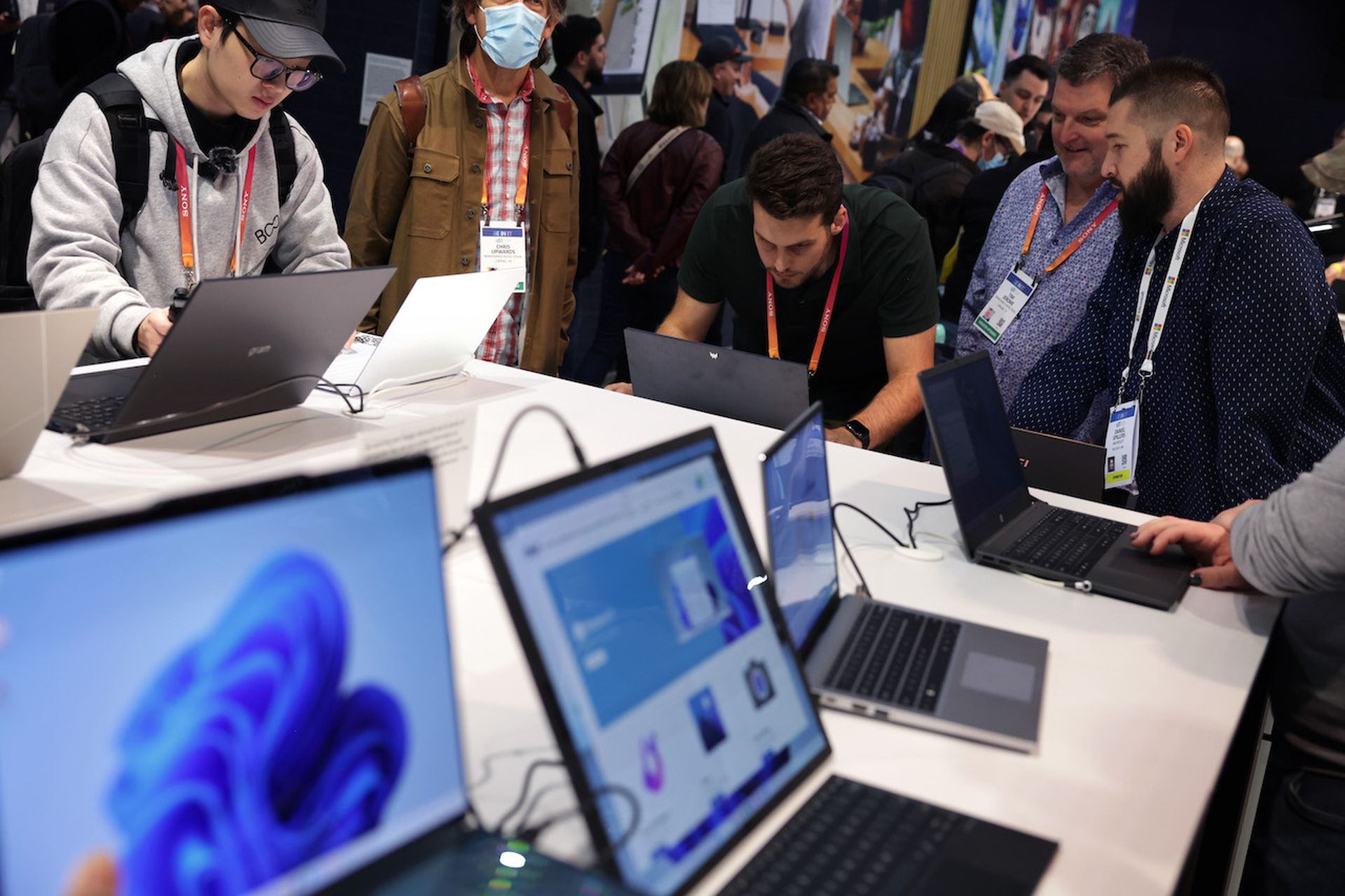 Microsoft CES 2023 booth