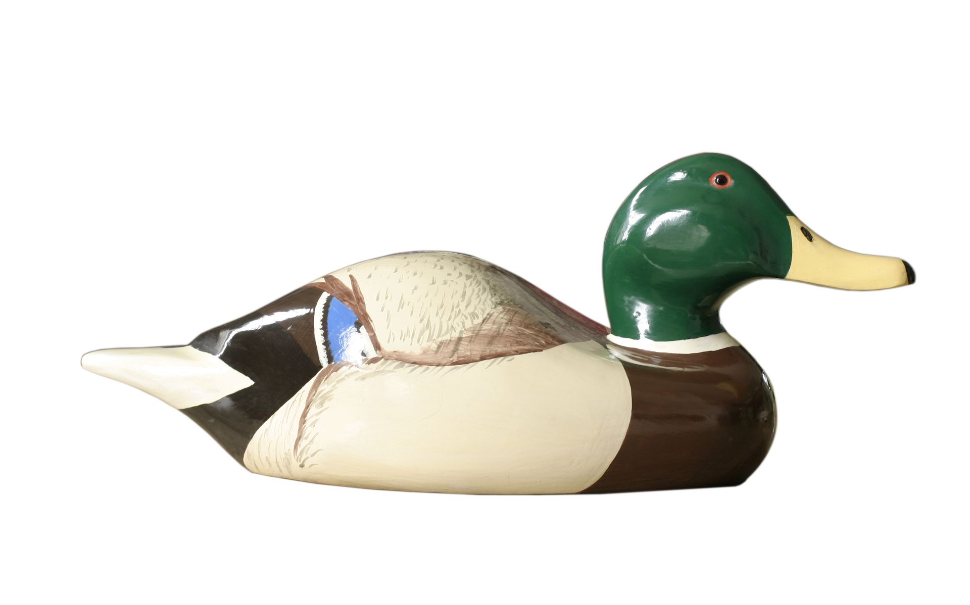 Hand painted mallard duck decoy.