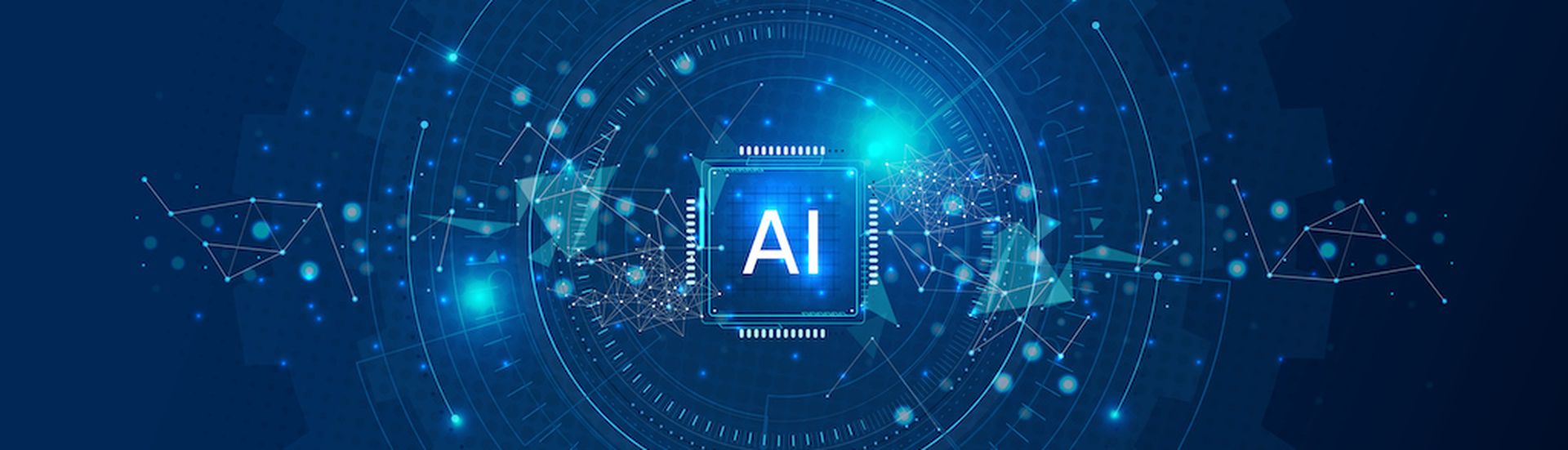 Circuit board in shape electronic brain with gyrus. computer neural networks or artificial intelligence in neon cyberspace with glowing