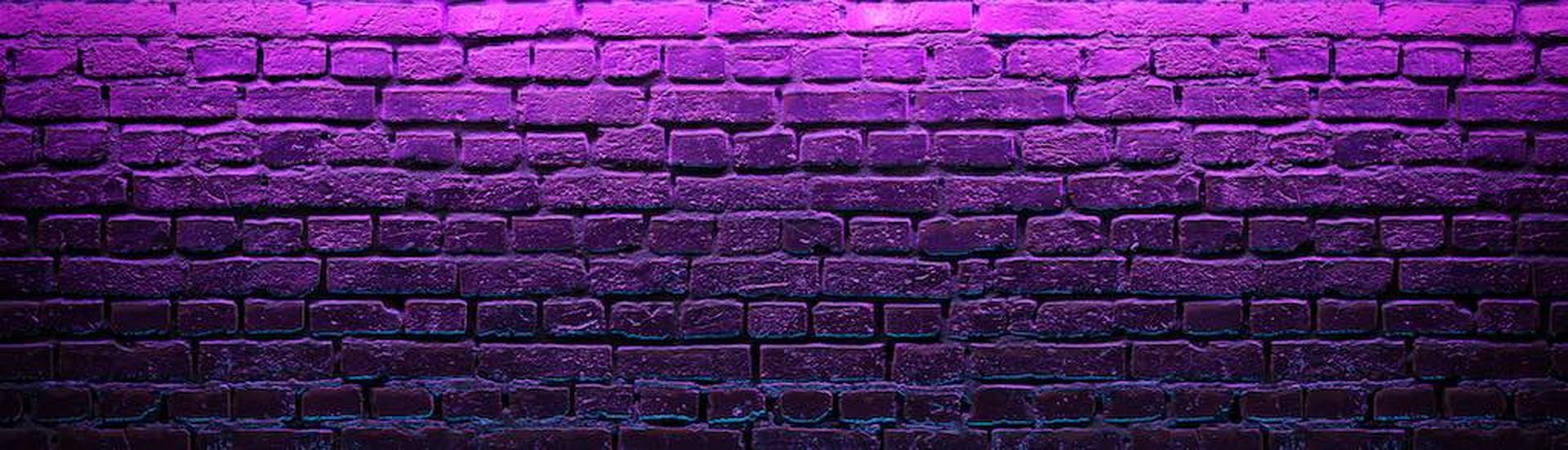 Modern futuristic neon lights on old grunge brick wall room background. 3d rendering