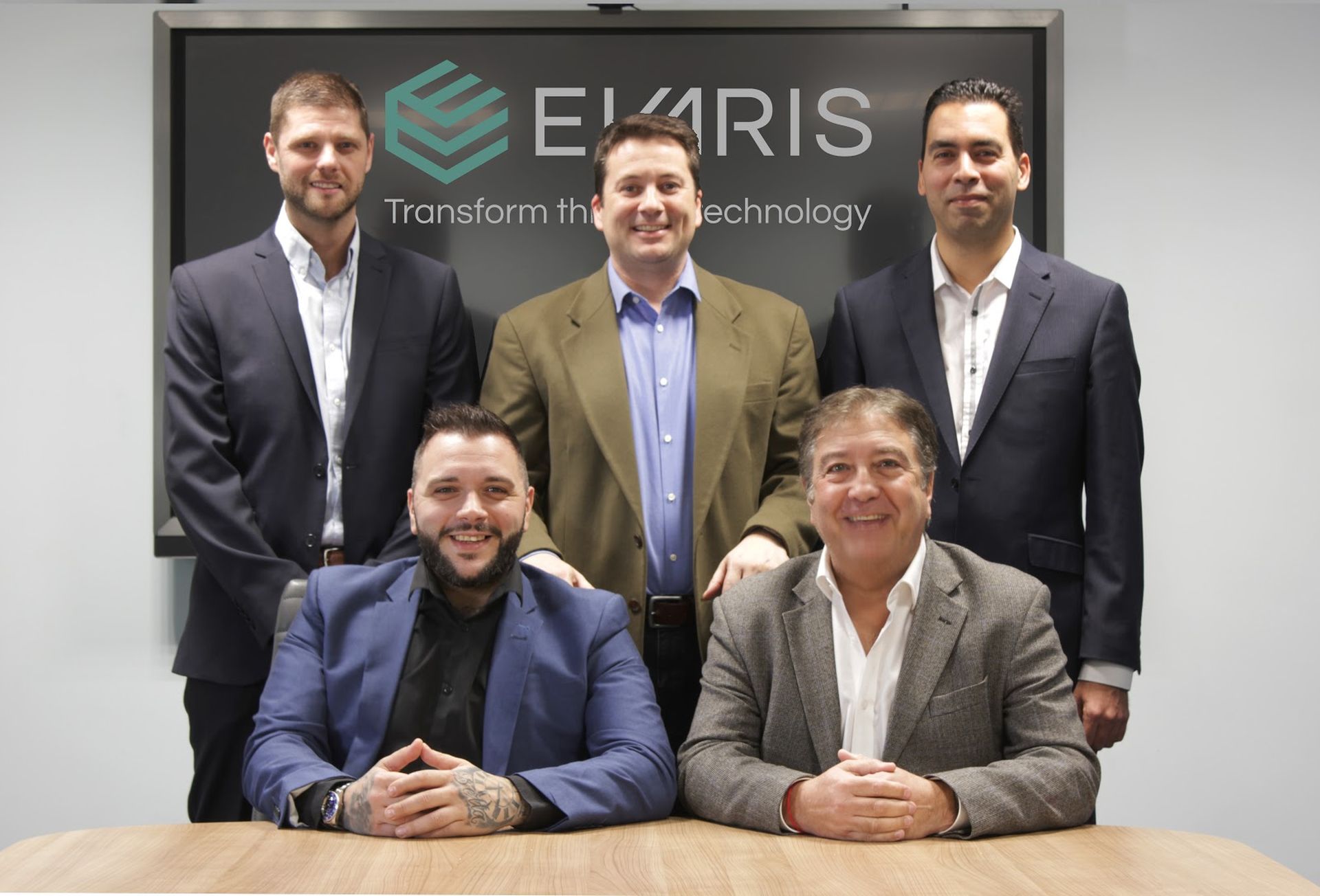 Caption: L-R: Michael Thompson, Partner Alliances Commercial Manager; Robert Gibbons, Head of Managed Services; Albie Attias, Head of Business Development; Roberto Monetti, Head of Sales; Mike Cohen, CEO