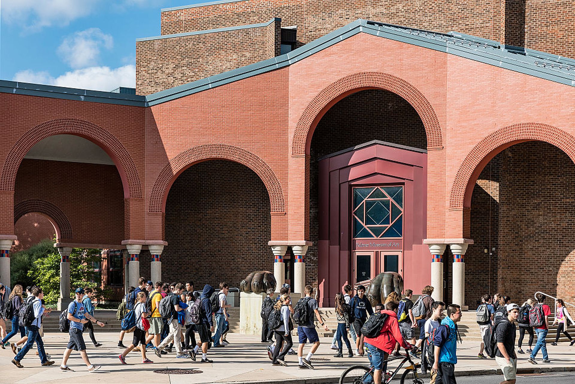 Students between class, Penn State University. A lawsuit lawsuit represents one of the first attempts by the government to hold contractors accountable for false cybersecurity claims made in federal contracts. (Photo by John Greim/LightRocket via Getty Images)