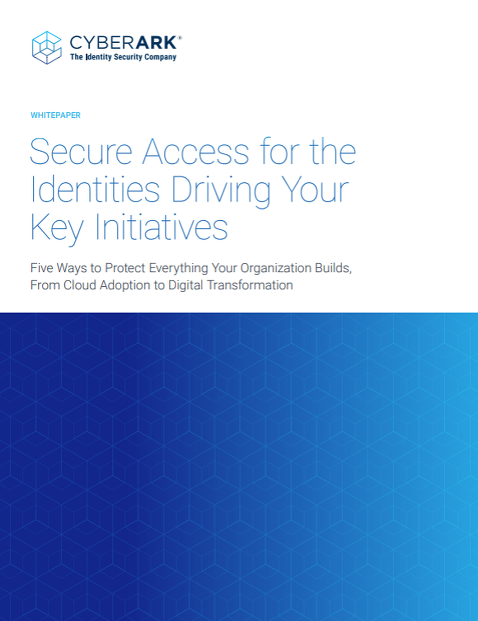 Secure Access for the Identities Driving Your Key Initiatives