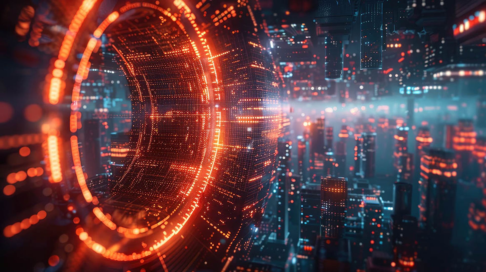 Concept design showcasing the future of quantum computing in cybersecurity