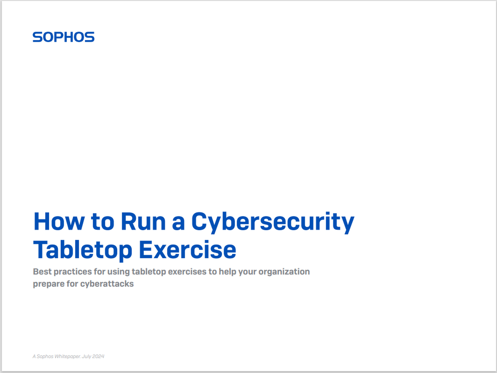 How to Run a Cybersecurity Tabletop Exercise