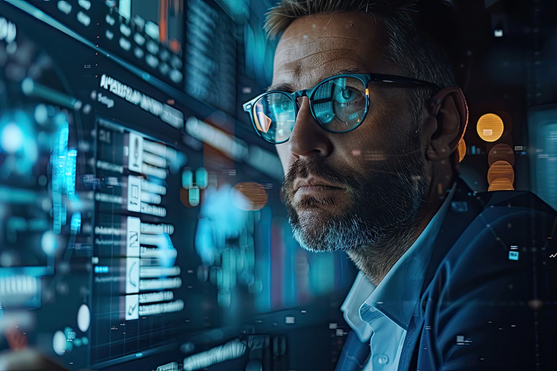 Portrait of a financial consultant conducting a video conference