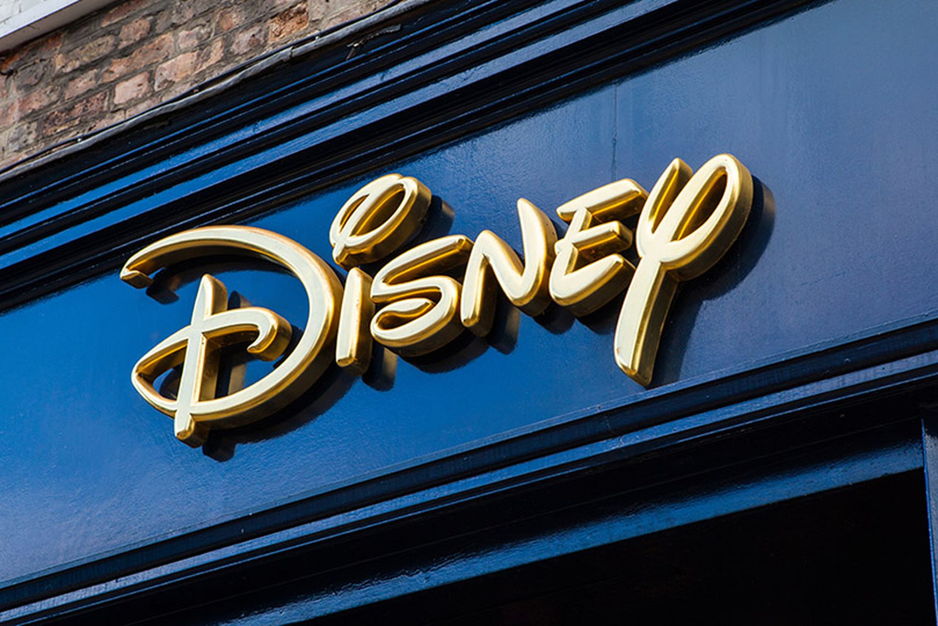 The sign for a Disney retail store.