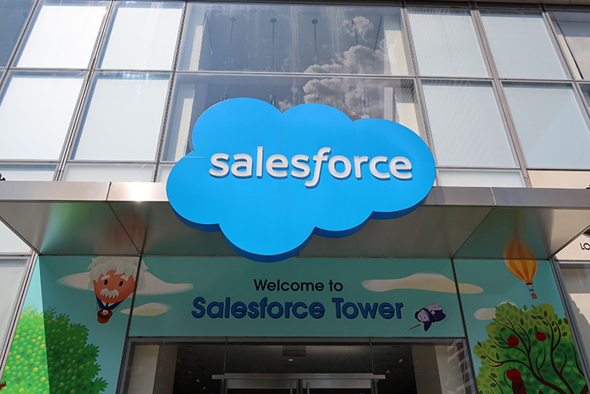 Salesforce American cloud-based software company in Manhattan, New York, NY, USA. August 24, 2024