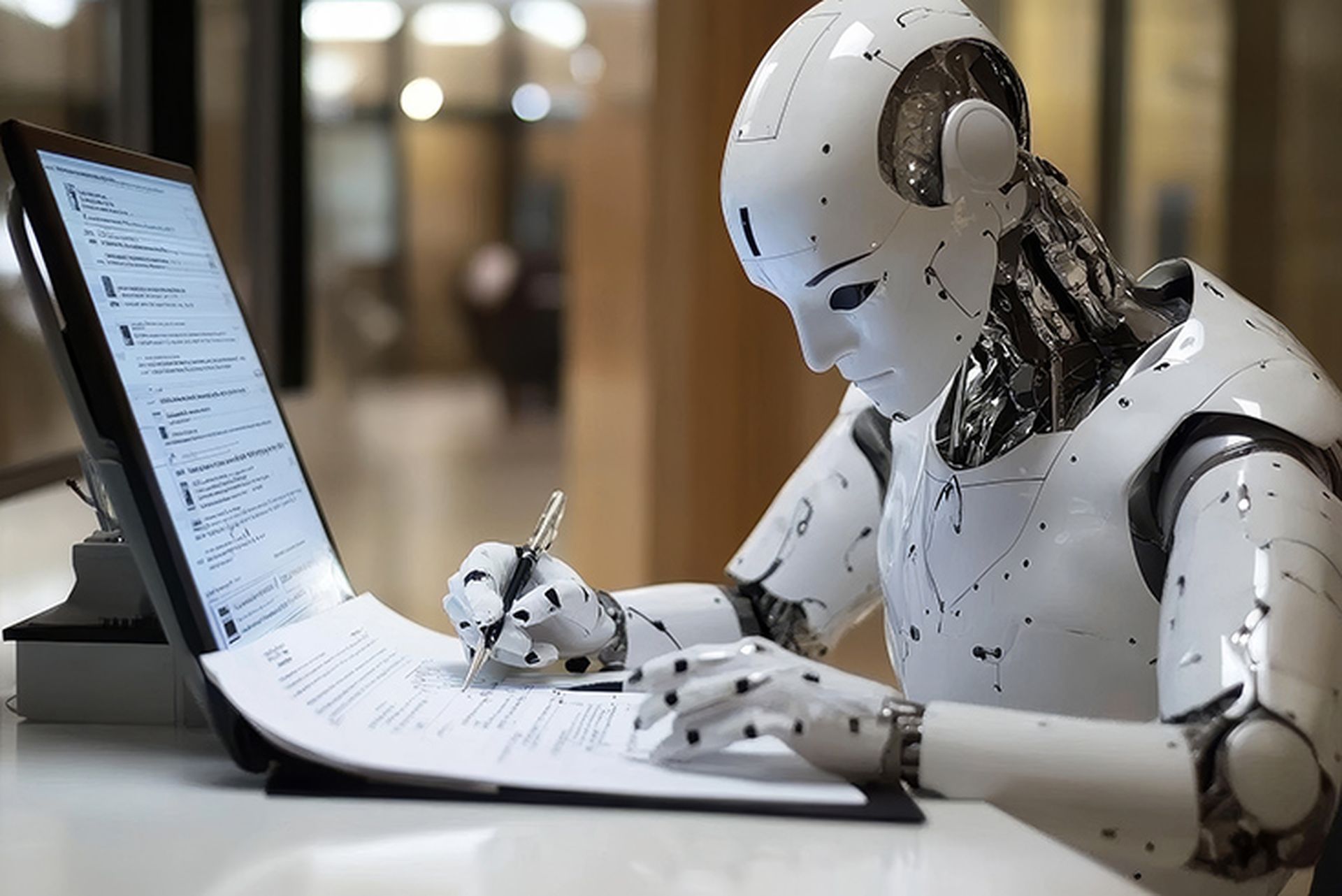 Doctors can now sign digital documents. AI helps manage data in computer systems.