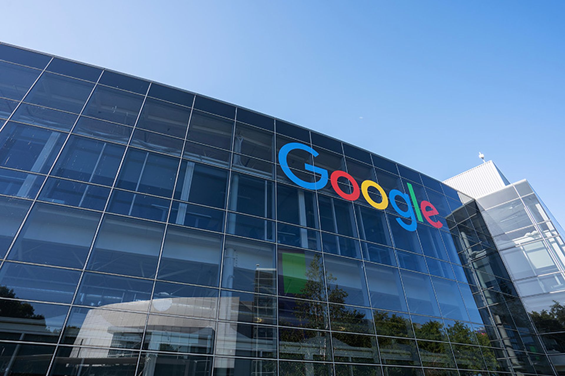 Google sign is seen at Googleplex, the corporate headquarters complex of Google and its parent company, Alphabet, Inc., in Mountain View, California.