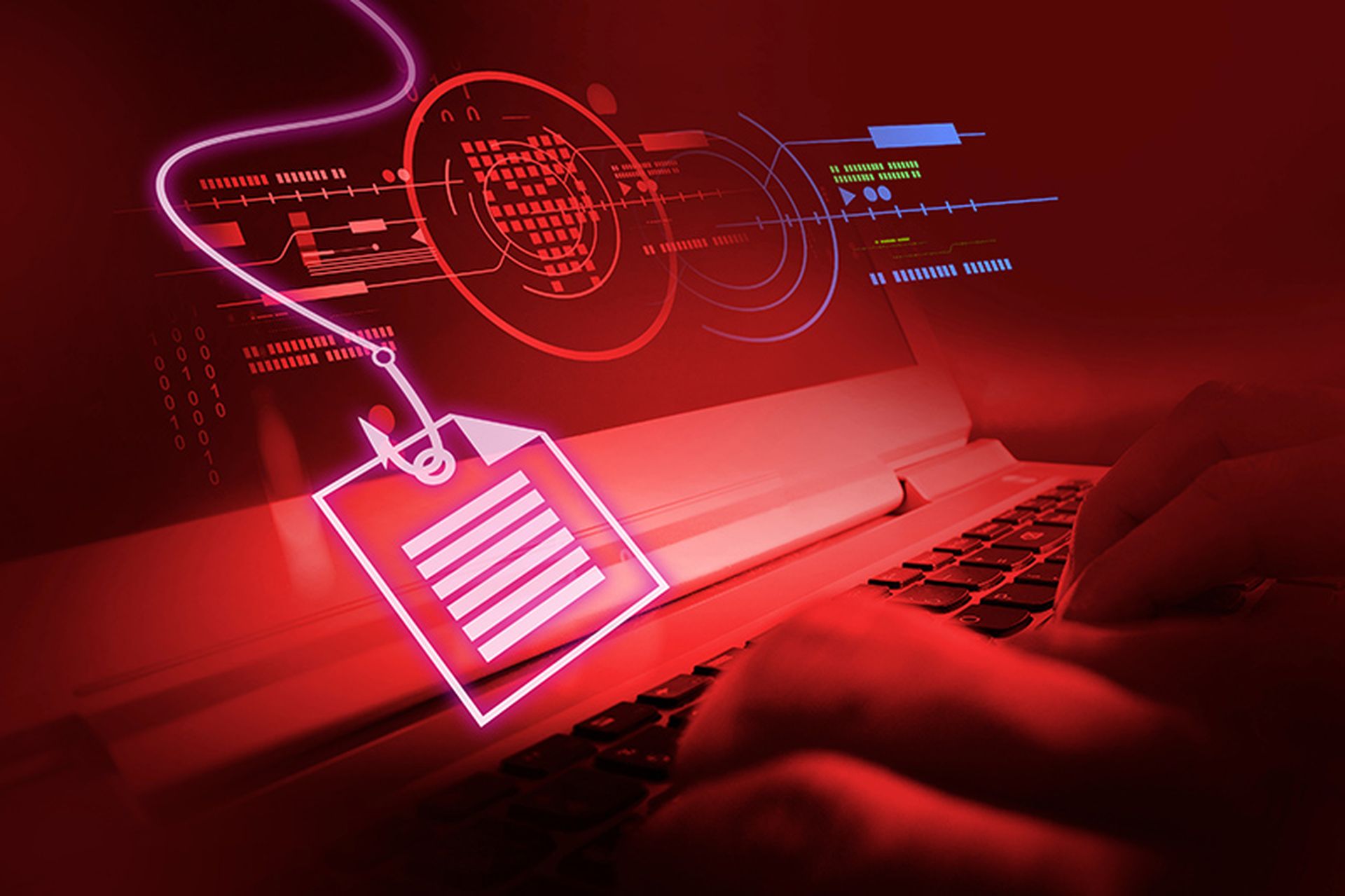 Cyber crime phishing mail serious threat to computer systems, Security awareness training helps protect important business data from hacking.