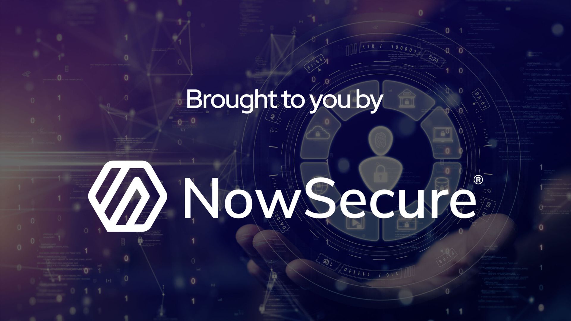 digital cyber security data protection technology concept. Access to online network website connection system. The user icon is surrounded by other icons. Binary code polygon on background.
