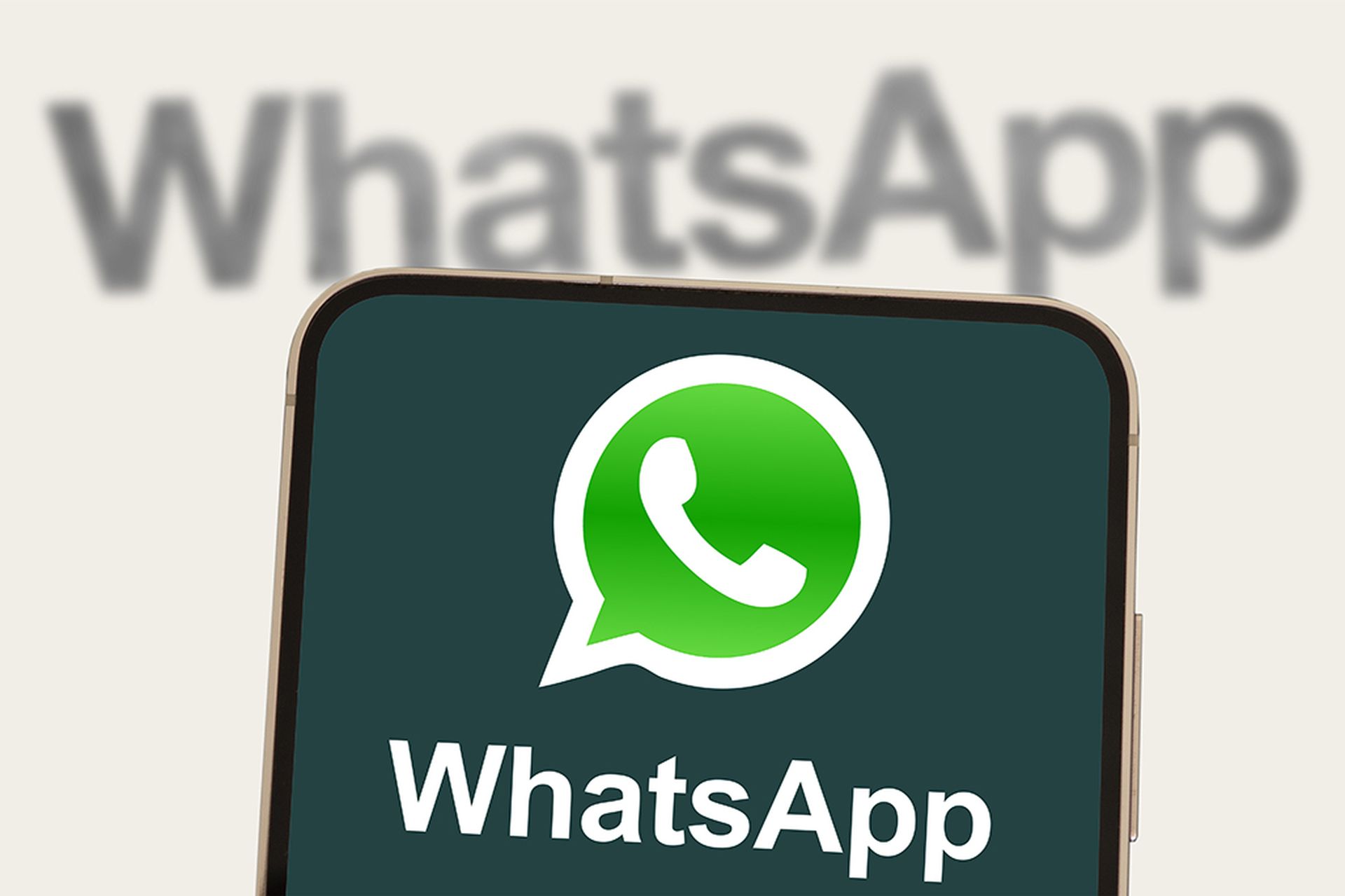 WhatsApp Messenger displayed on mobile device