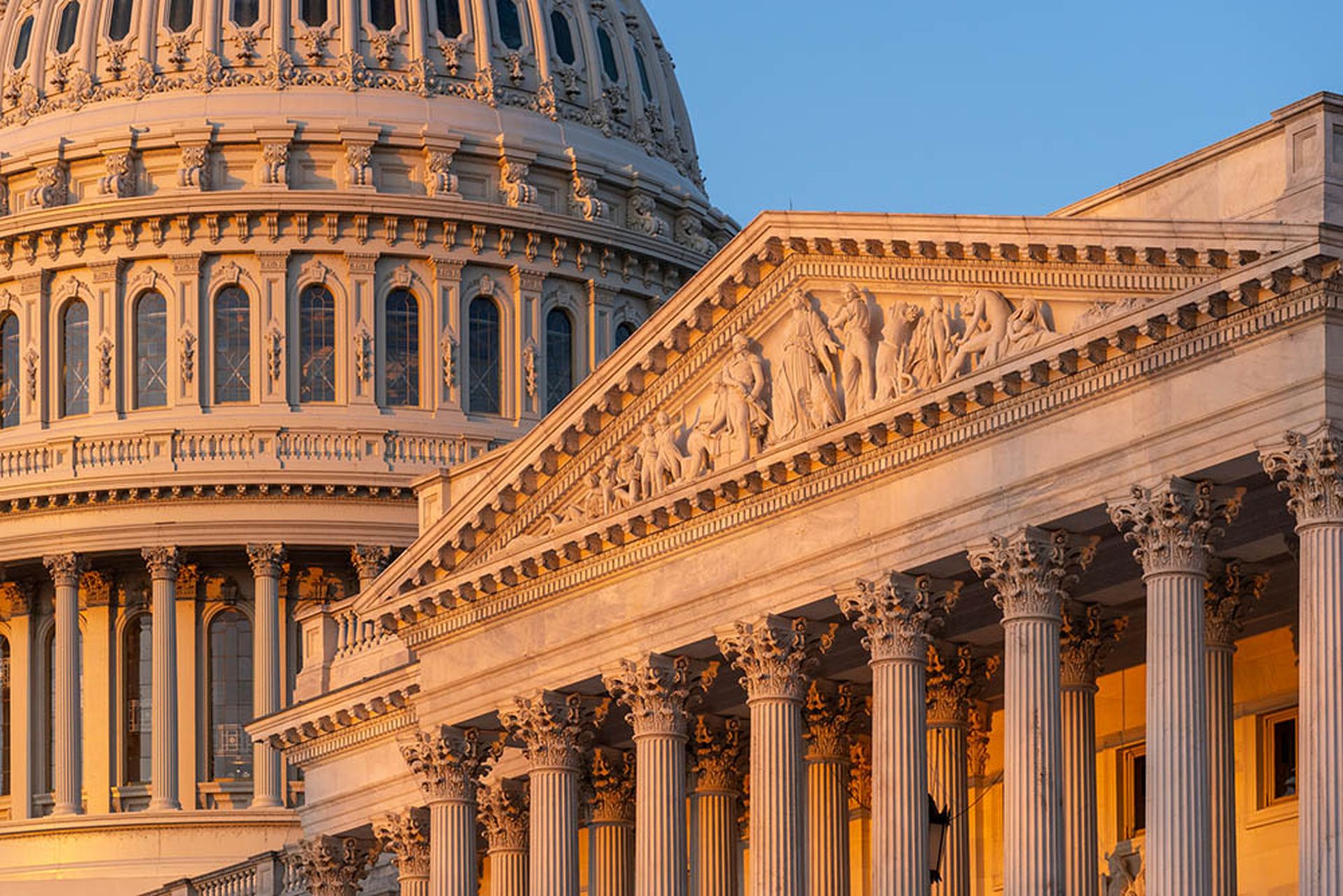 Sunrise on the U.S. Capitol's East Front
