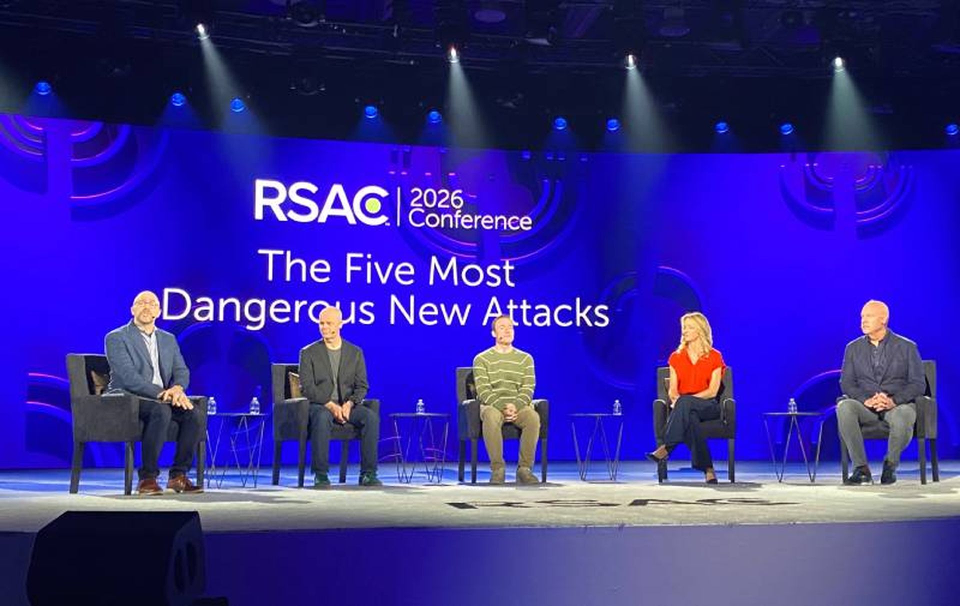 From left to right: Ed Skoudis, Joshua Wright, Robert M. Lee, Heather Barnhart and Rob T. Lee.