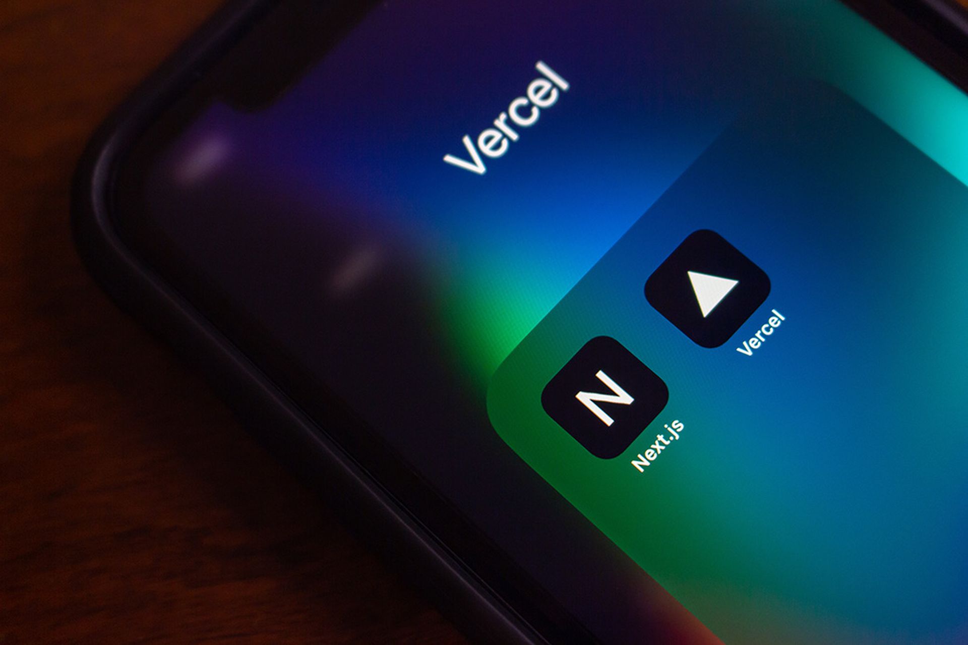 onceptual image of Next.js and Vercel icons seen in an iPhone. Vercel Inc. is an US cloud PaaS company and known for maintaining the Next.js