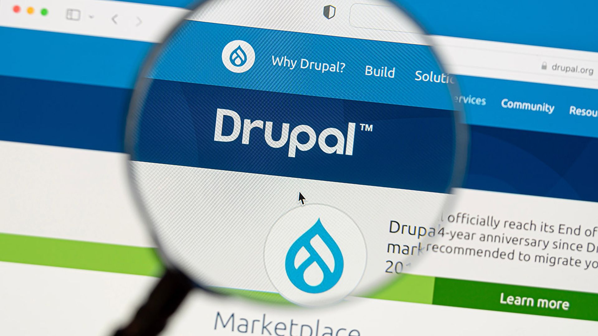 Drupal website. Drupal is a free and open-source web content management system (CMS) written in PHP.