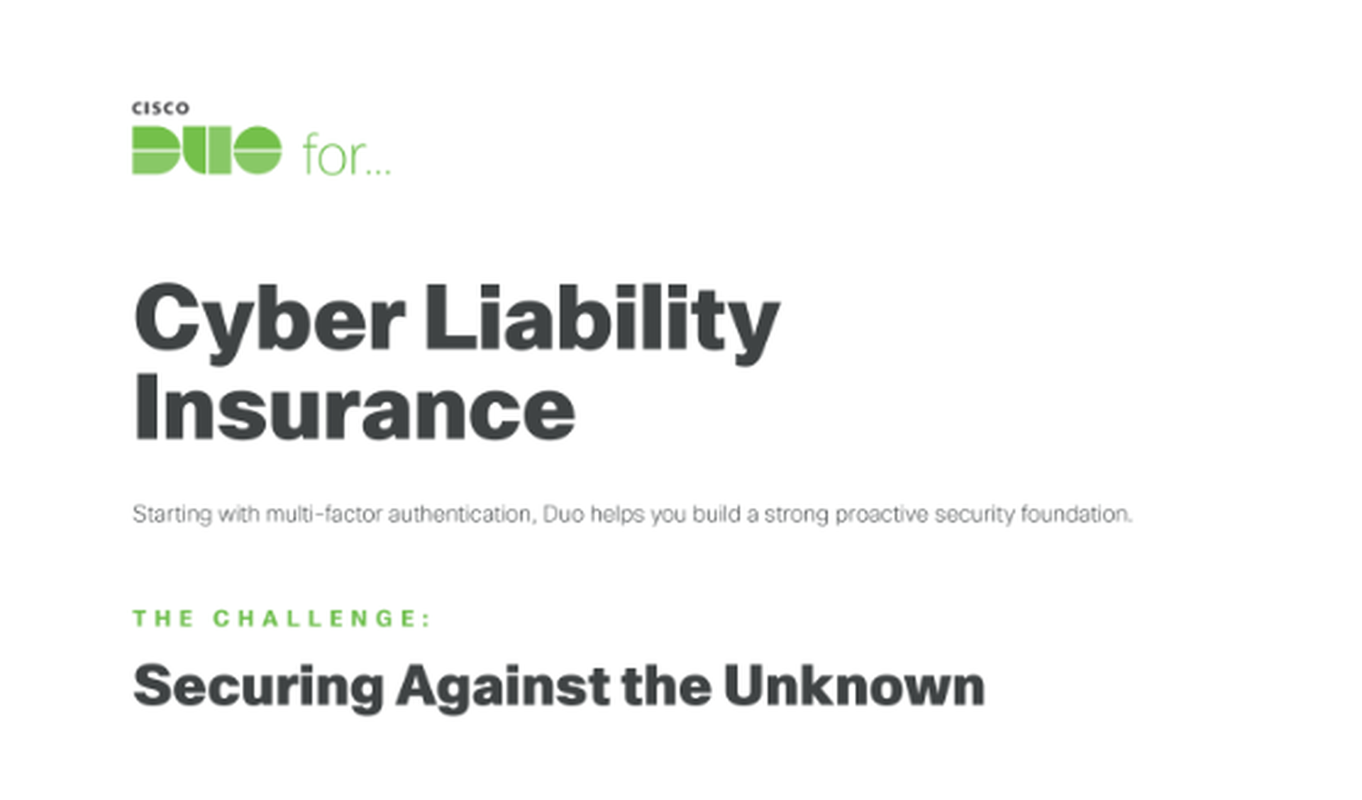 Duo for Cyber Liability Insurance